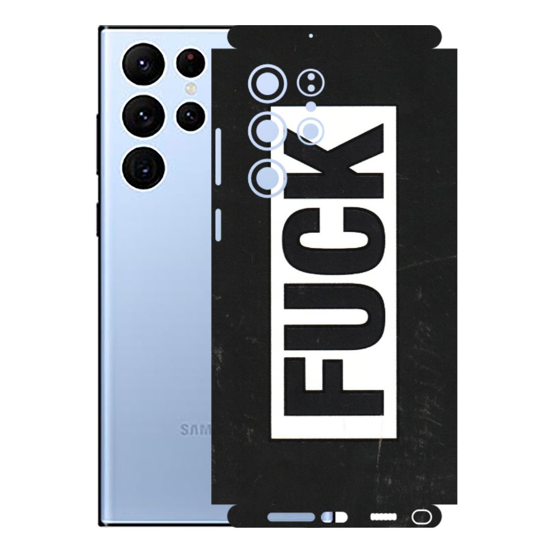 Samsung A/S Series Phone Skins (All Models) - The F Word - 3D Embossed Finish (L-255) Samsung Galaxy S22 Ultra