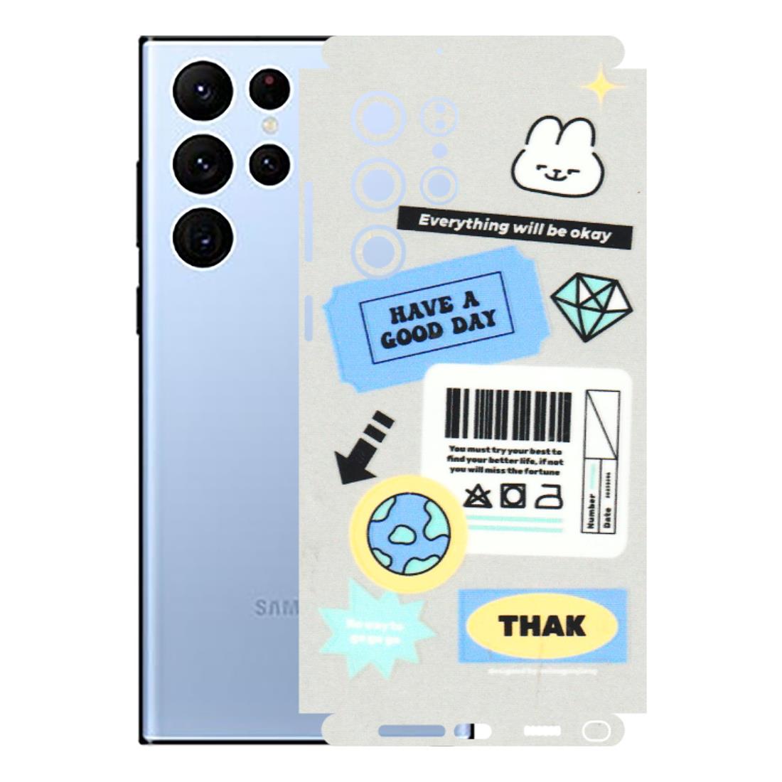 Samsung A/S Series Phone Skins (All Models) - Will Be Okay Design - 3D Embossed Finish (L-316) Samsung Galaxy S22 Ultra