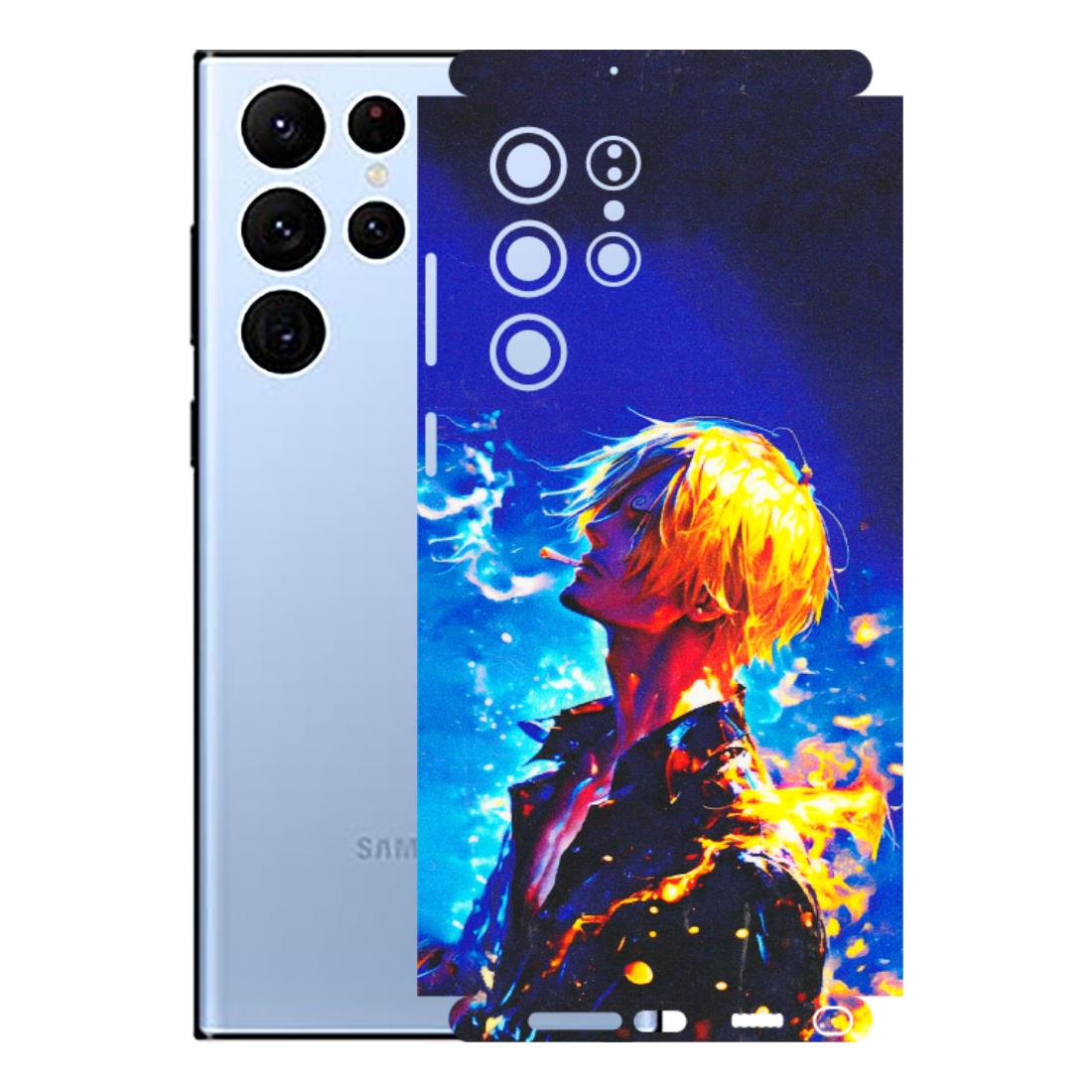 Samsung A/S Series Phone Skins (All Models) - Sanji Vinsmoke One Piece - 3D Embossed Finish (L-319) Samsung Galaxy S22 Ultra