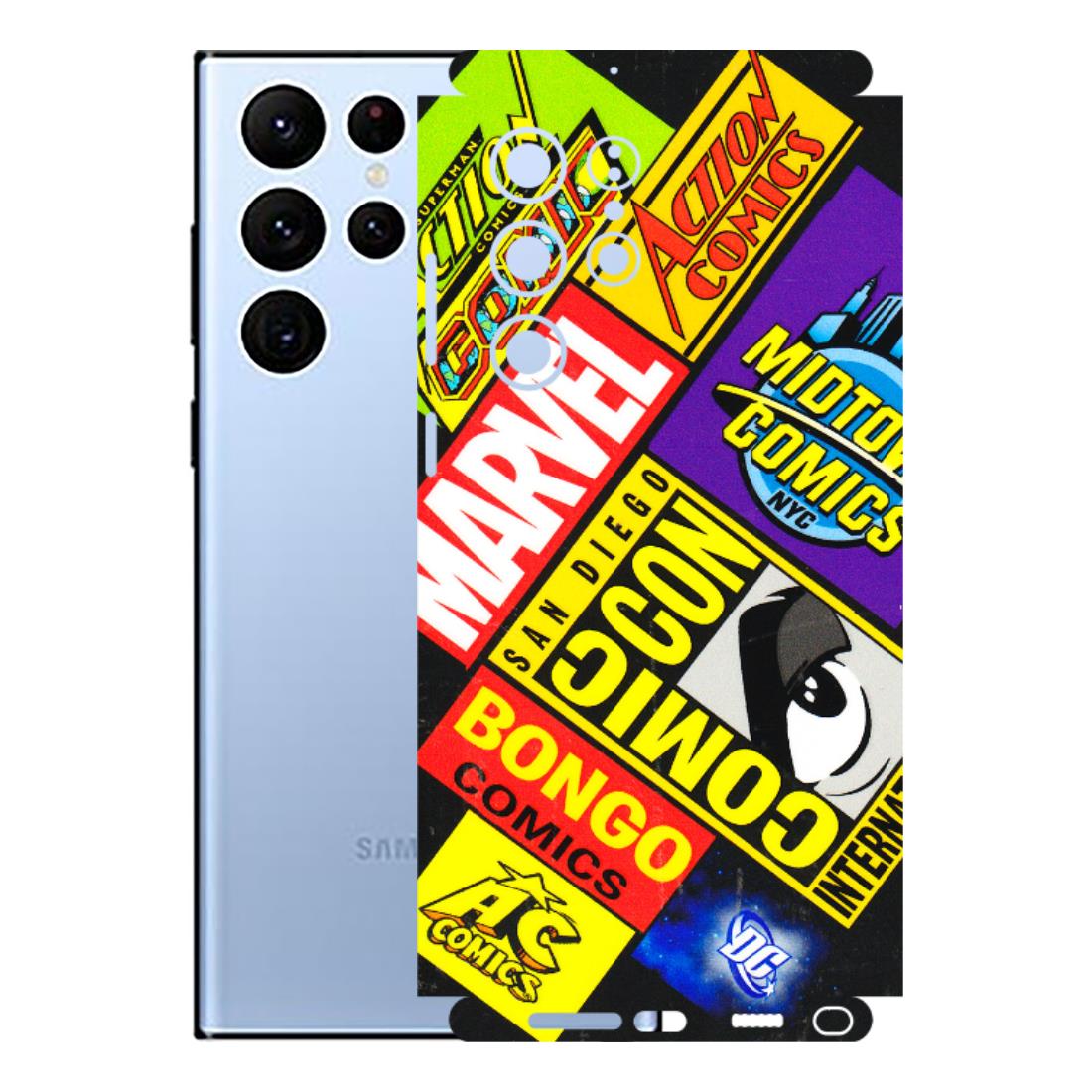 Samsung A/S Series Phone Skins (All Models) - Bongo Comic Con - 3D Embossed Finish (L-325) Samsung Galaxy S22 Ultra