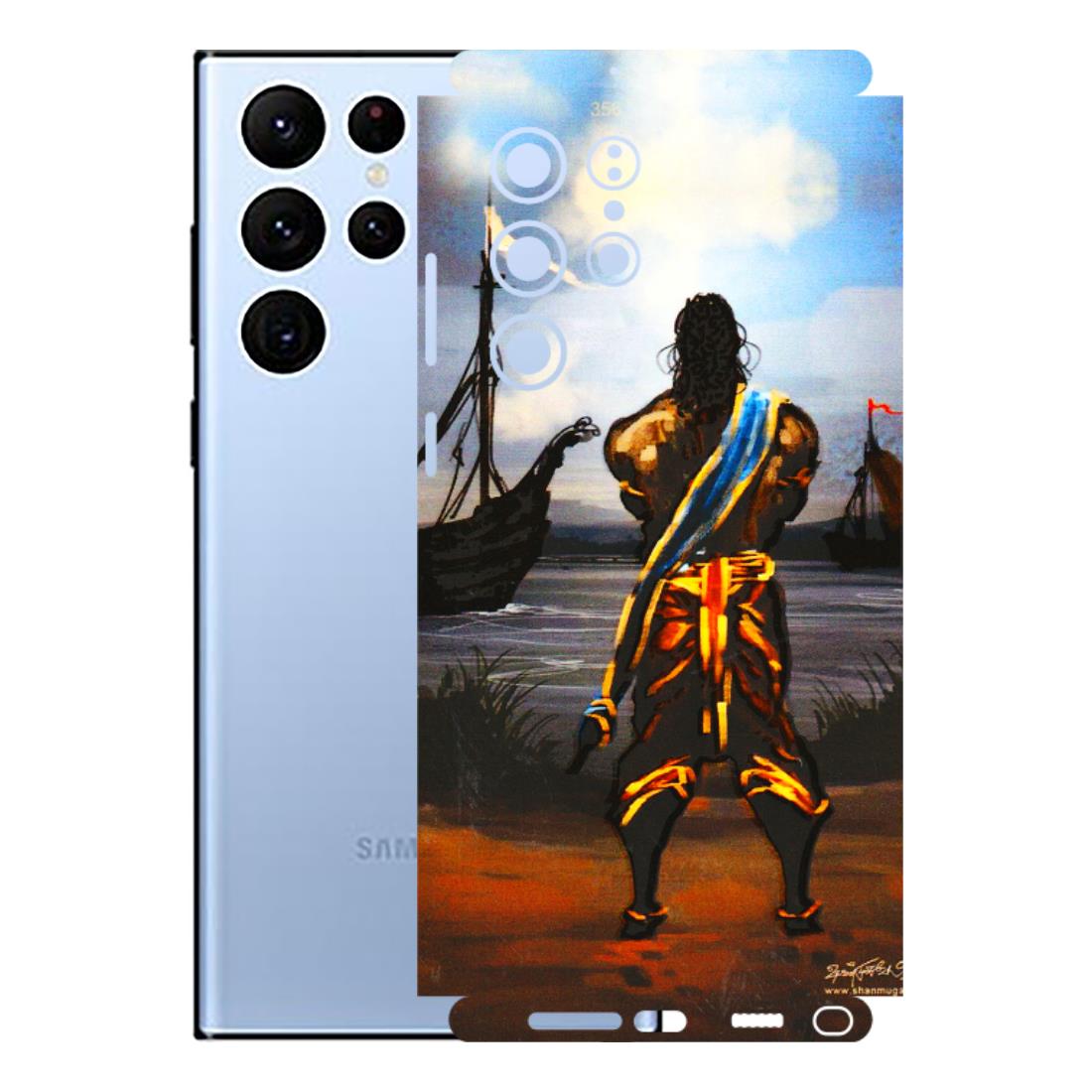 Samsung A/S Series Phone Skins (All Models) - Heavenly God Figure - 3D Embossed Finish (L-34) Samsung Galaxy S22 Ultra