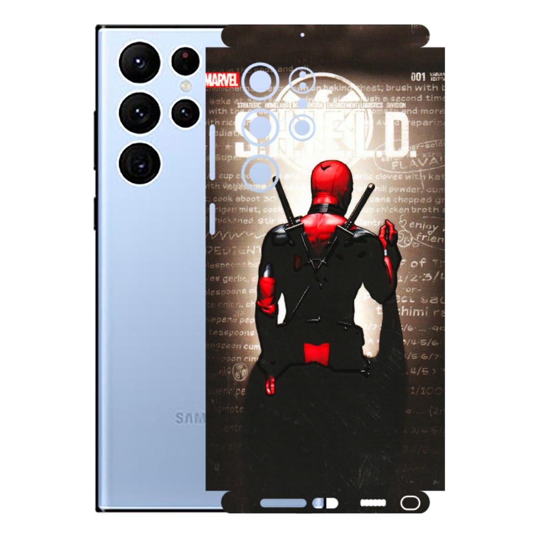 Samsung A/S Series Phone Skins (All Models) - Deadpool - 3D Embossed Finish (L-56) Samsung Galaxy S22 Ultra