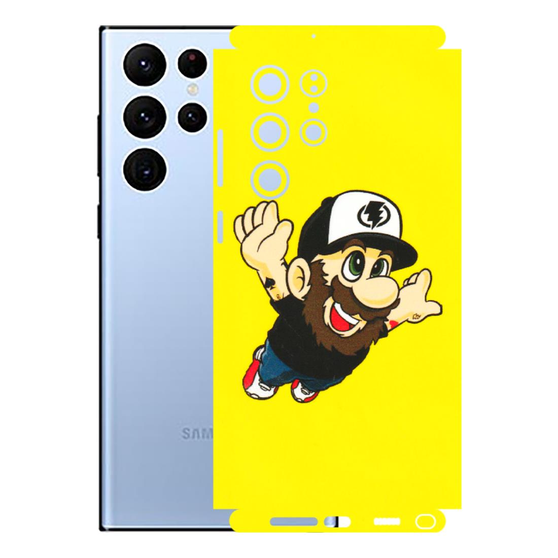 Samsung A/S Series Phone Skins (All Models) - Flying Beardo - 3D Embossed Finish (L-60) Samsung Galaxy S22 Ultra