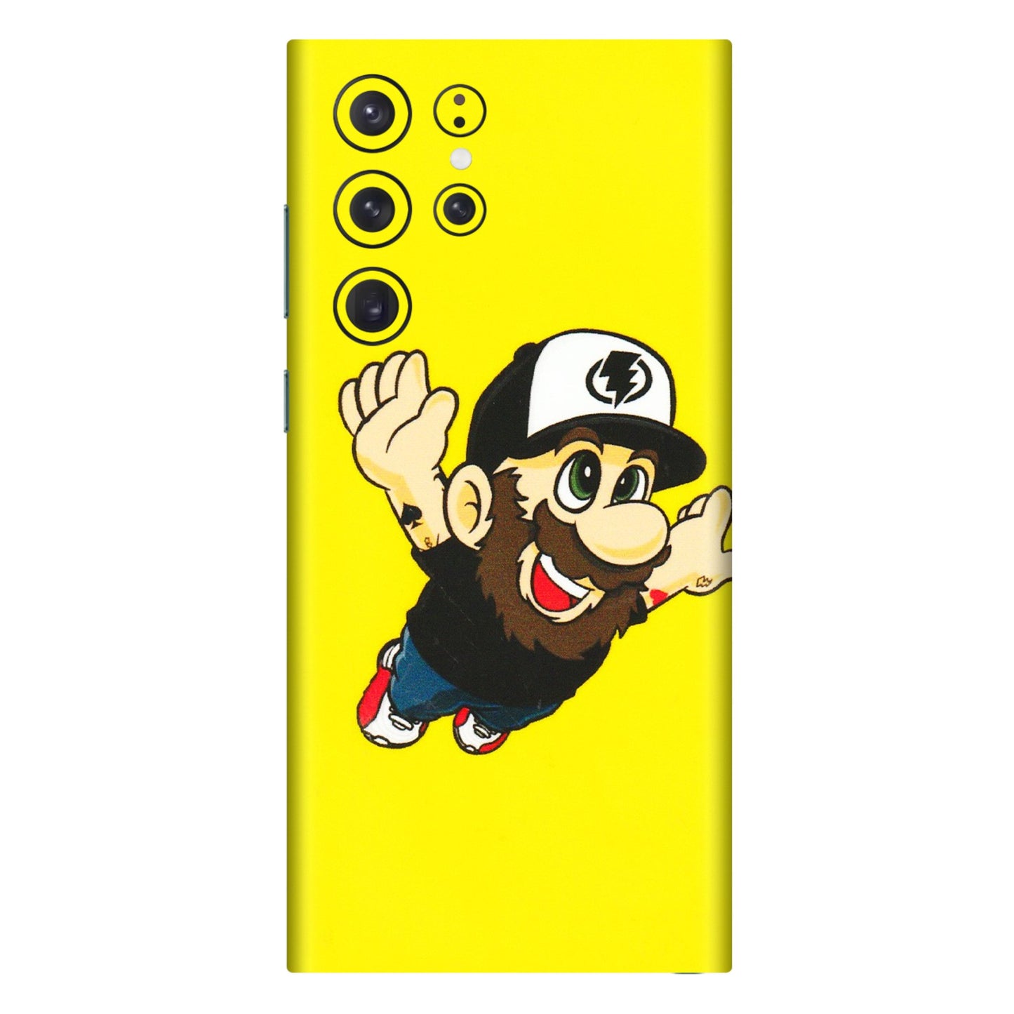 Samsung A/S Series Phone Skins (All Models) - Flying Beardo - 3D Embossed Finish (L-60) Samsung Galaxy S22 Ultra