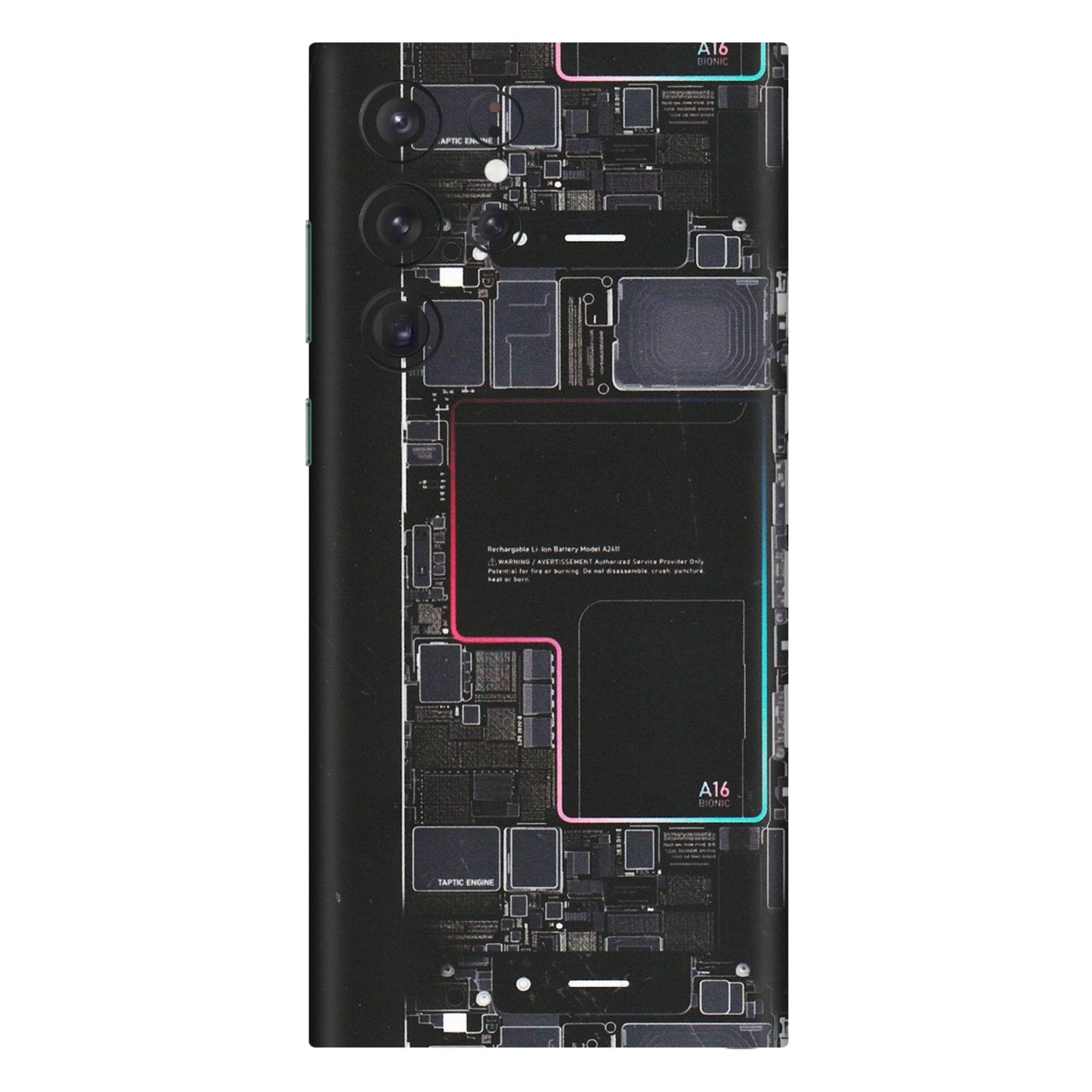 Samsung A/S Series Phone Skins (All Models) - Motherboard Circuit Layout - Matte Finish (M-117) Samsung Galaxy S22 Ultra