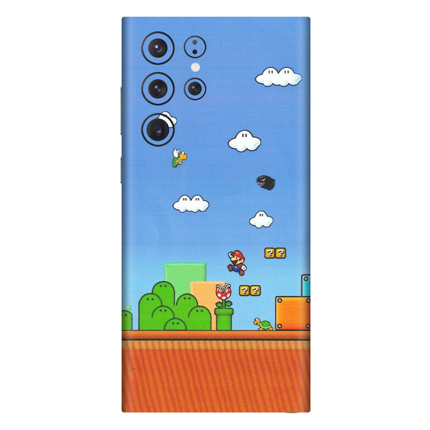 Samsung A/S Series Phone Skins (All Models) - Mario Game Scene - Matte Finish (M-24) Samsung Galaxy S22 Ultra