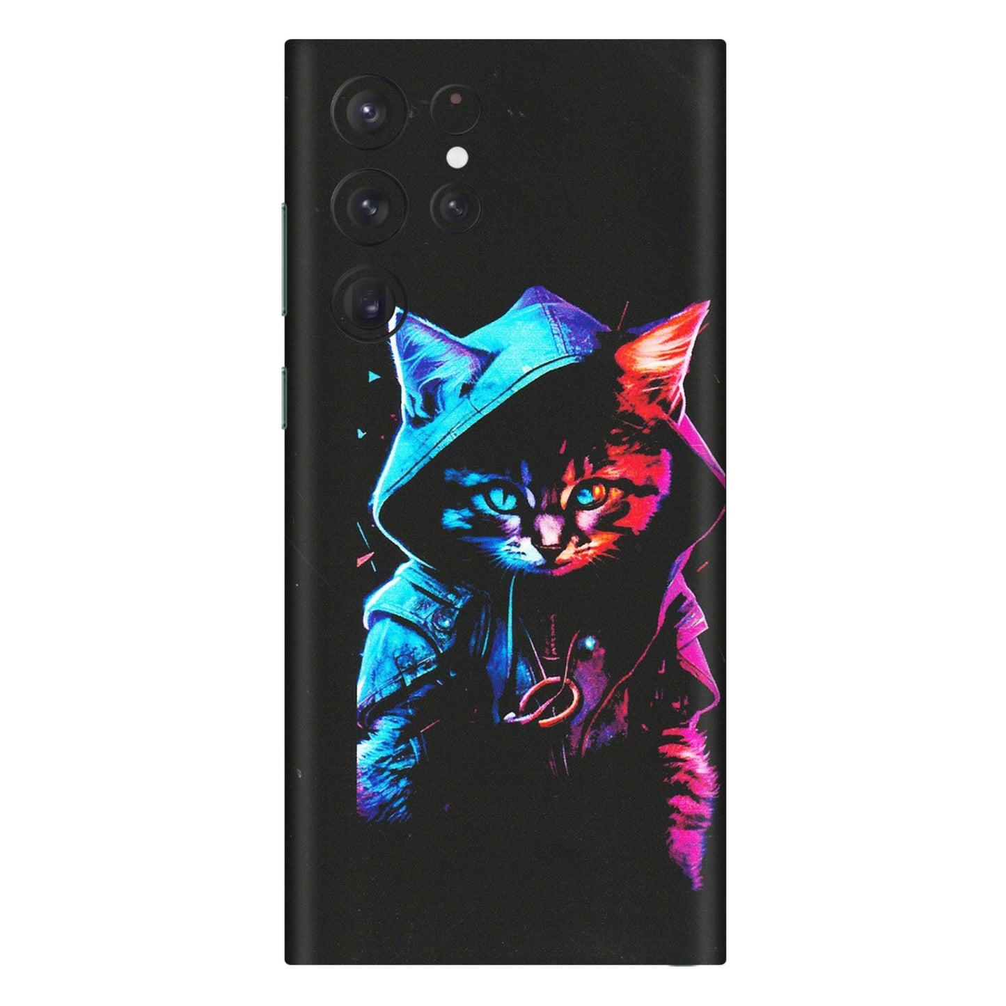 Samsung A/S Series Phone Skins (All Models) - Cyberpunk Cat - Matte Finish (M-45) Samsung Galaxy S22 Ultra