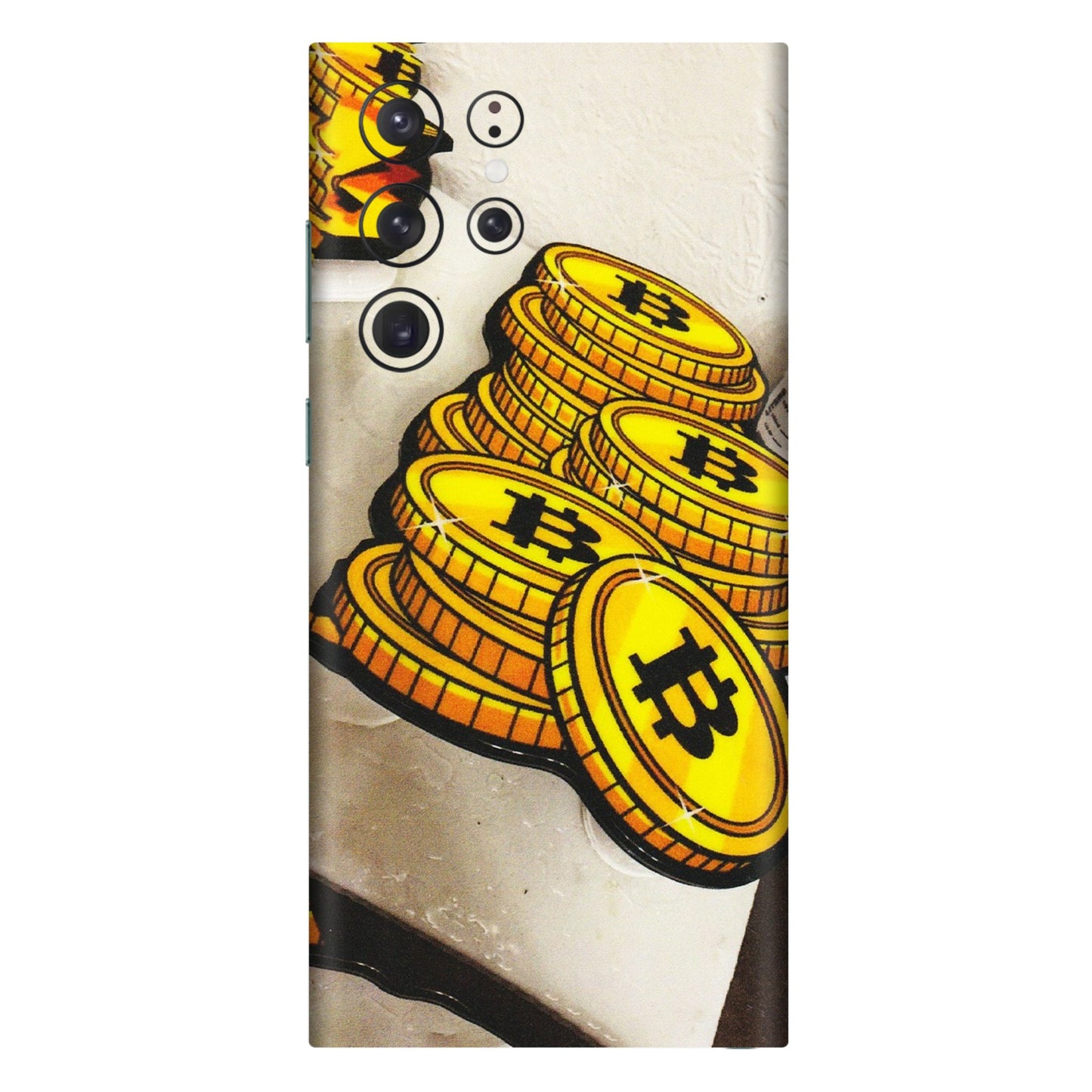 Samsung A/S Series Phone Skins (All Models) - Billionaire Bitcoin Collection - Matte Finish (M-92) Samsung Galaxy S22 Ultra