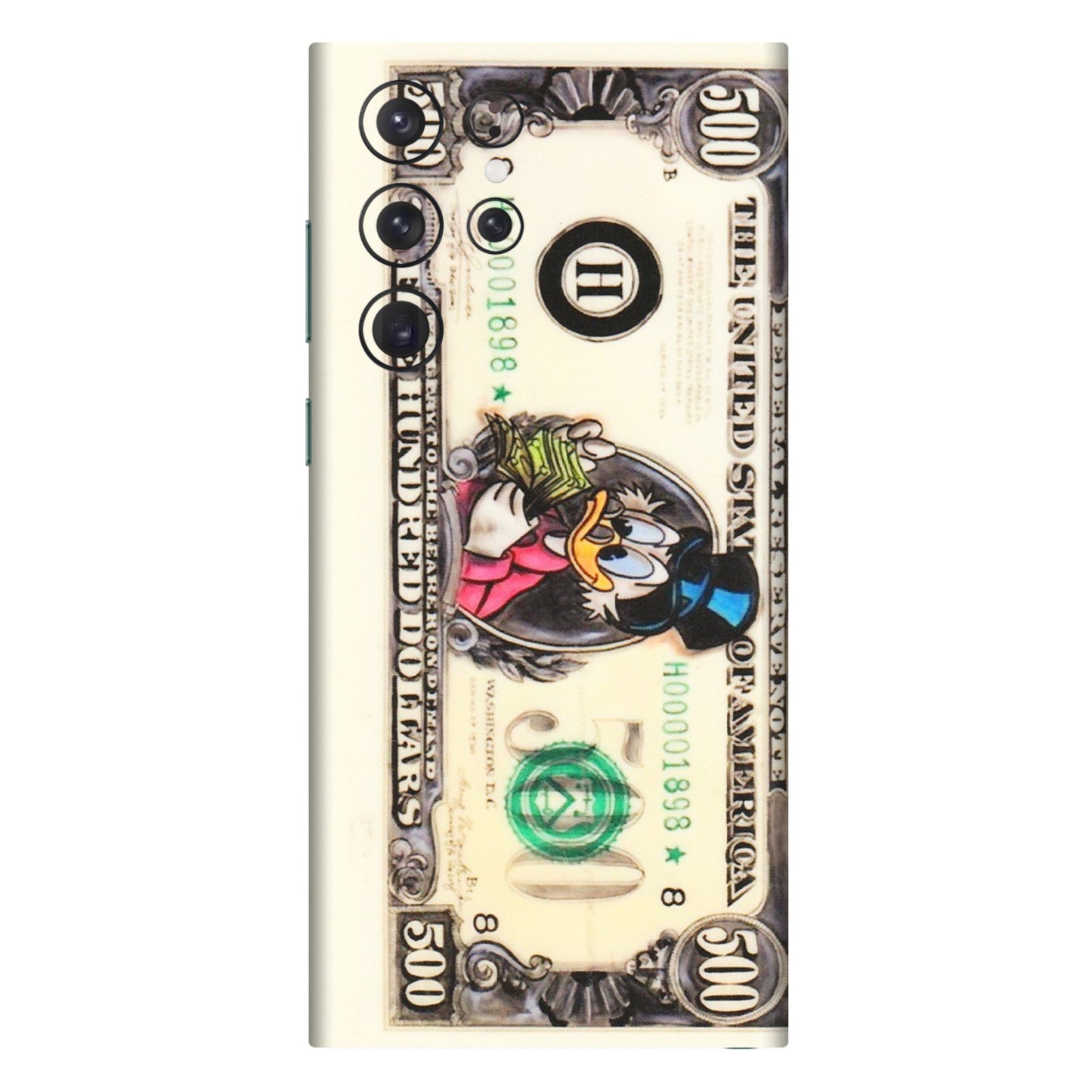 Samsung A/S Series Phone Skins (All Models) - Five Hundred Dollar Duck - Transparent Finish (T-15) Samsung Galaxy S22 Ultra