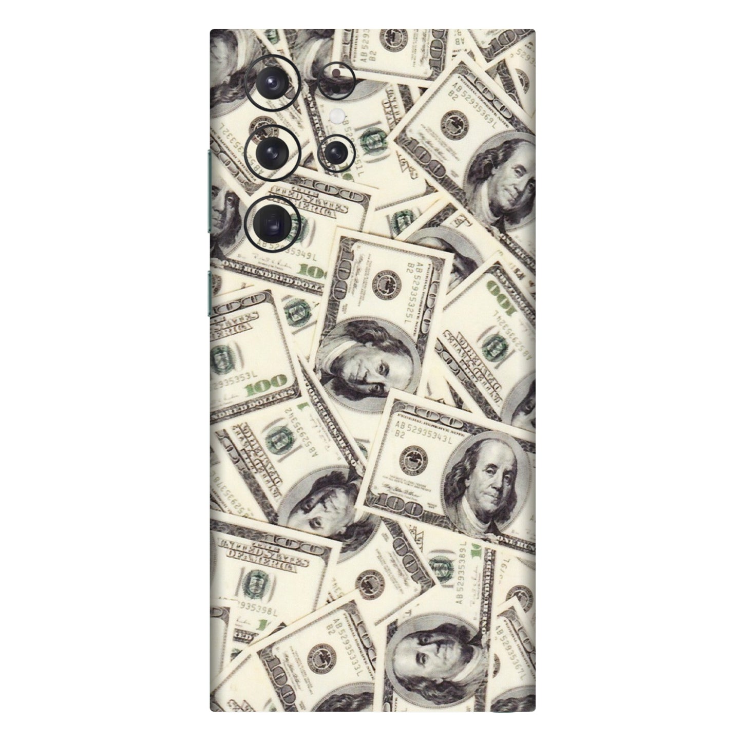 Samsung A/S Series Phone Skins (All Models) - Dollar Lover - Transparent Finish (T-17) Samsung Galaxy S22 Ultra
