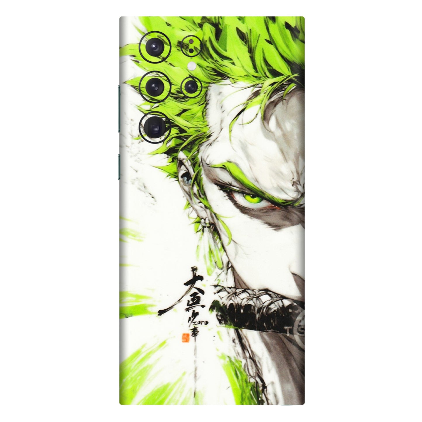 Samsung A/S Series Phone Skins (All Models) - Roro Taku Anime - Transparent Finish (T-18) Samsung Galaxy S22 Ultra
