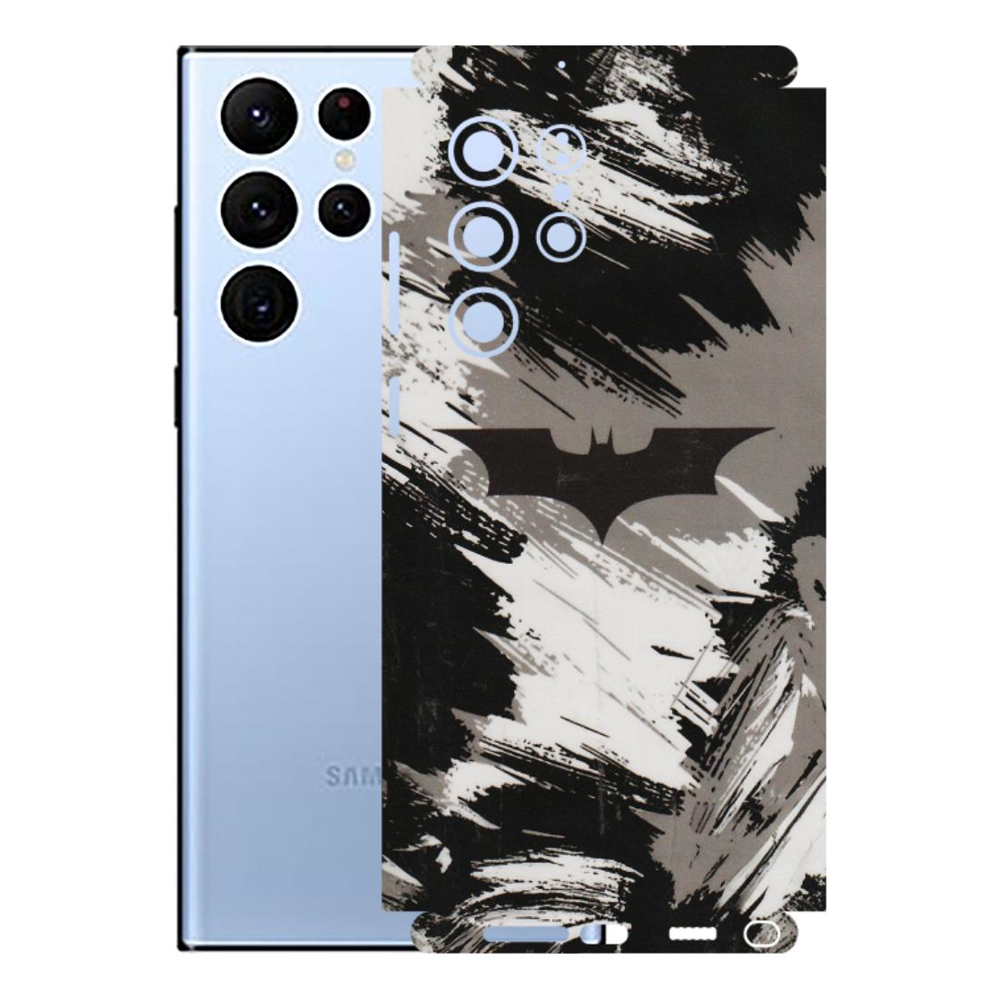 Samsung A/S Series Phone Skins (All Models) - Batman Fleece DC - Transparent Finish (T-19) Samsung Galaxy S22 Ultra