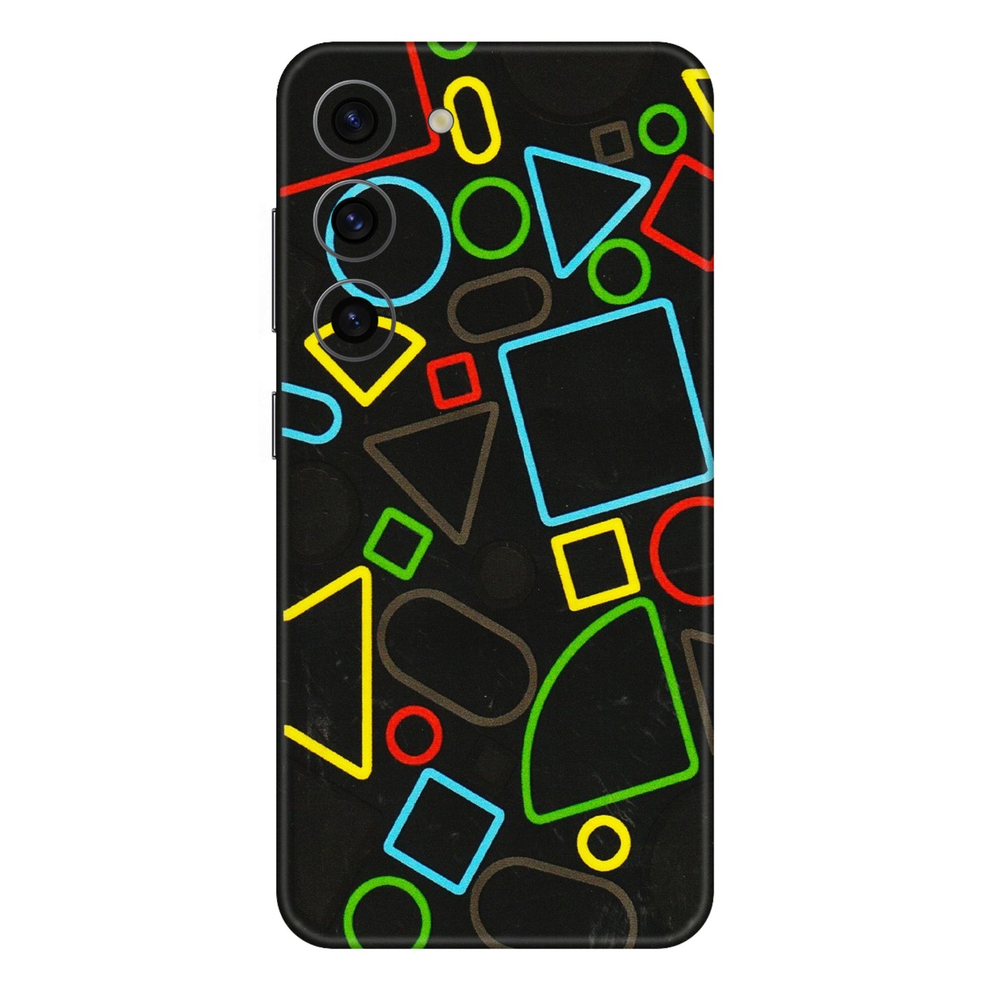 Samsung A/S Series Phone Skins (All Models) - Black Shapes - 3D Embossed Finish (L-131) Samsung Galaxy S23 (5G)