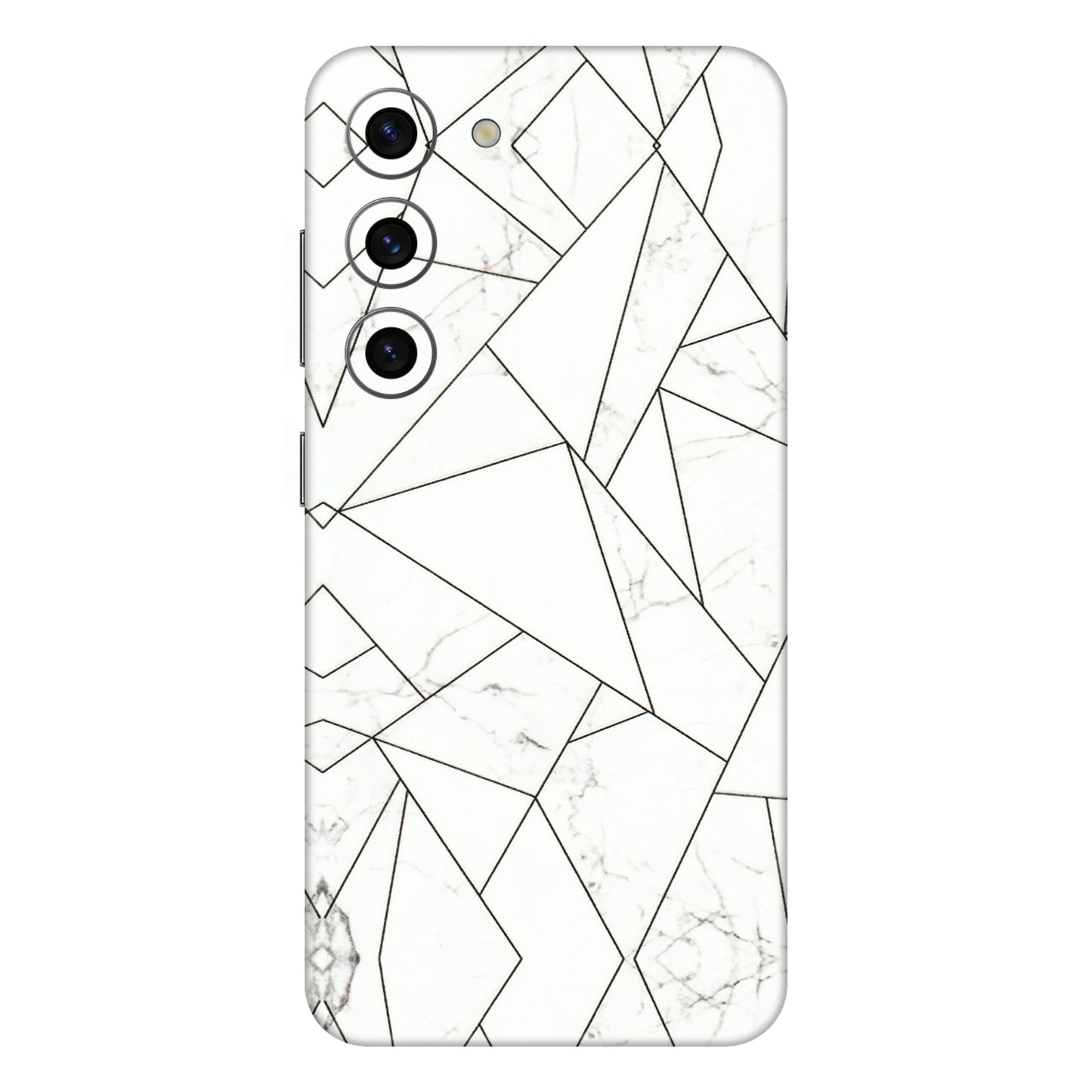 Samsung A/S Series Phone Skins (All Models) - Luxury White Marble Effect - 3D Embossed Finish (L-168) Samsung Galaxy S23 (5G)