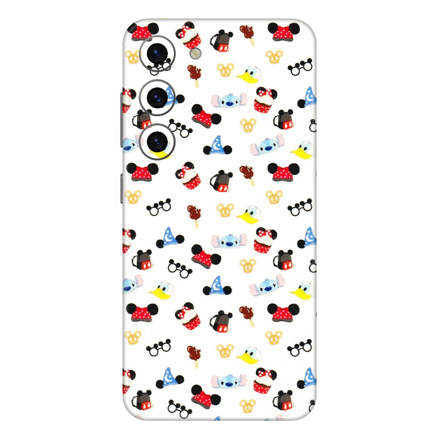 Samsung A/S Series Phone Skins (All Models) - Minnie Mouse & Donald Doodles s - 3D Embossed Finish (L-194) Samsung Galaxy S23 (5G)