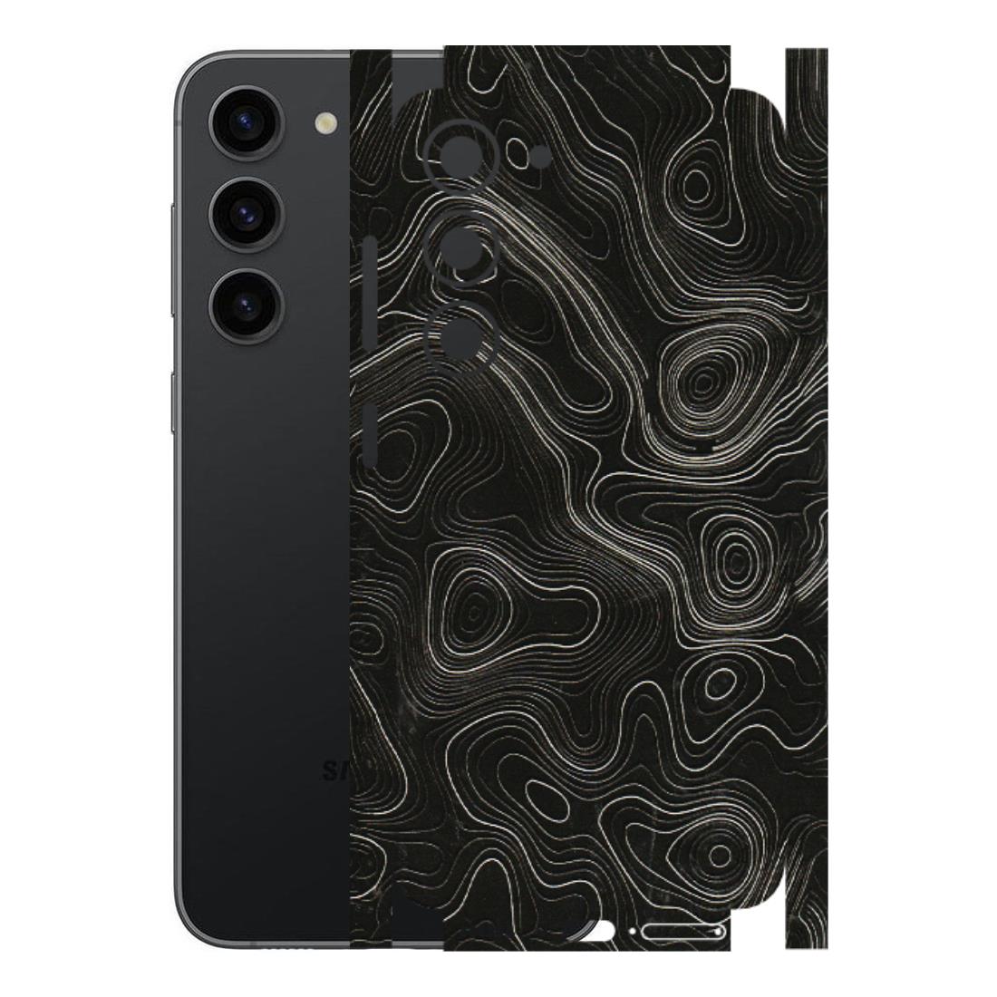 Samsung A/S Series Phone Skins (All Models) - Black Swirl - 3D Embossed Finish (L-196) Samsung Galaxy S23 (5G)