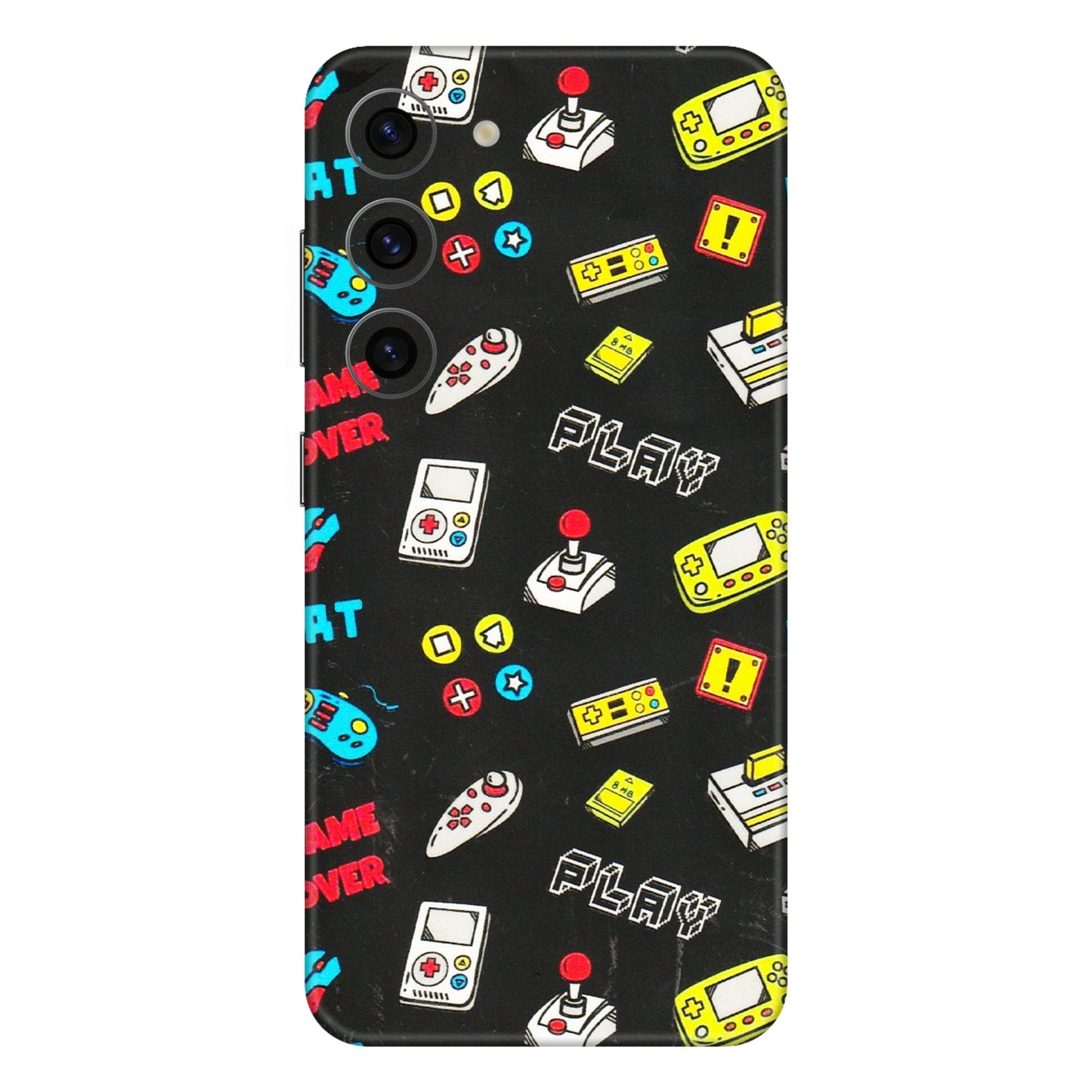 Samsung A/S Series Phone Skins (All Models) - Gaming Doodles - 3D Embossed Finish (L-224) Samsung Galaxy S23 (5G)