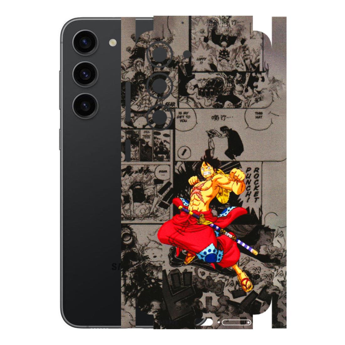 Samsung A/S Series Phone Skins (All Models) - One Piece Rocket Punch Manga - 3D Embossed Finish (L-25) Samsung Galaxy S23 (5G)