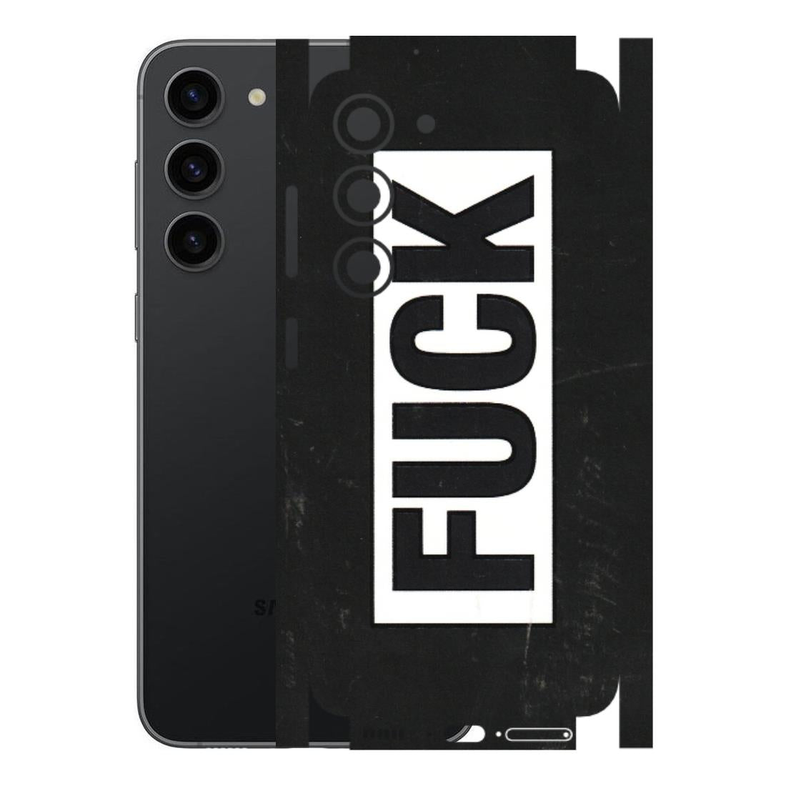 Samsung A/S Series Phone Skins (All Models) - The F Word - 3D Embossed Finish (L-255) Samsung Galaxy S23 (5G)