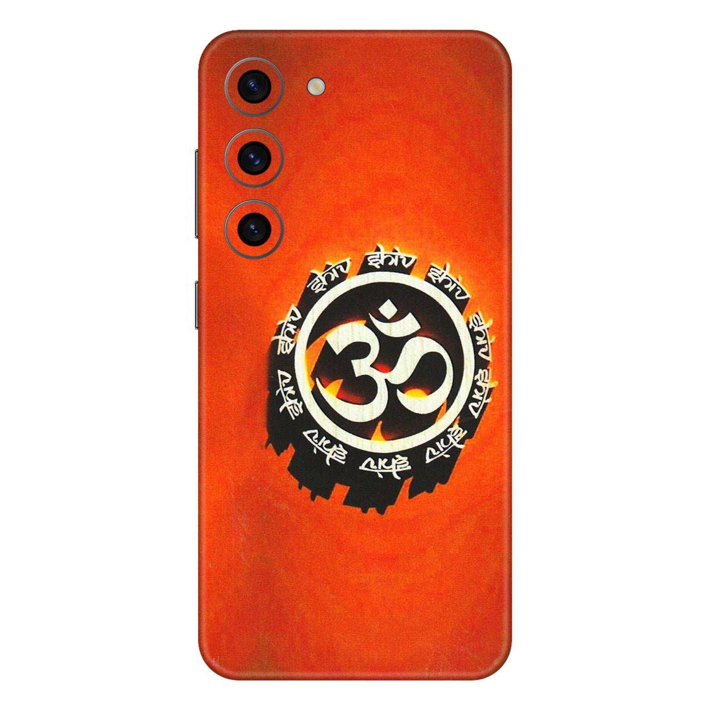Samsung A/S Series Phone Skins (All Models) - Aum Shiv Orange - 3D Embossed Finish (L-32) Samsung Galaxy S23 (5G)