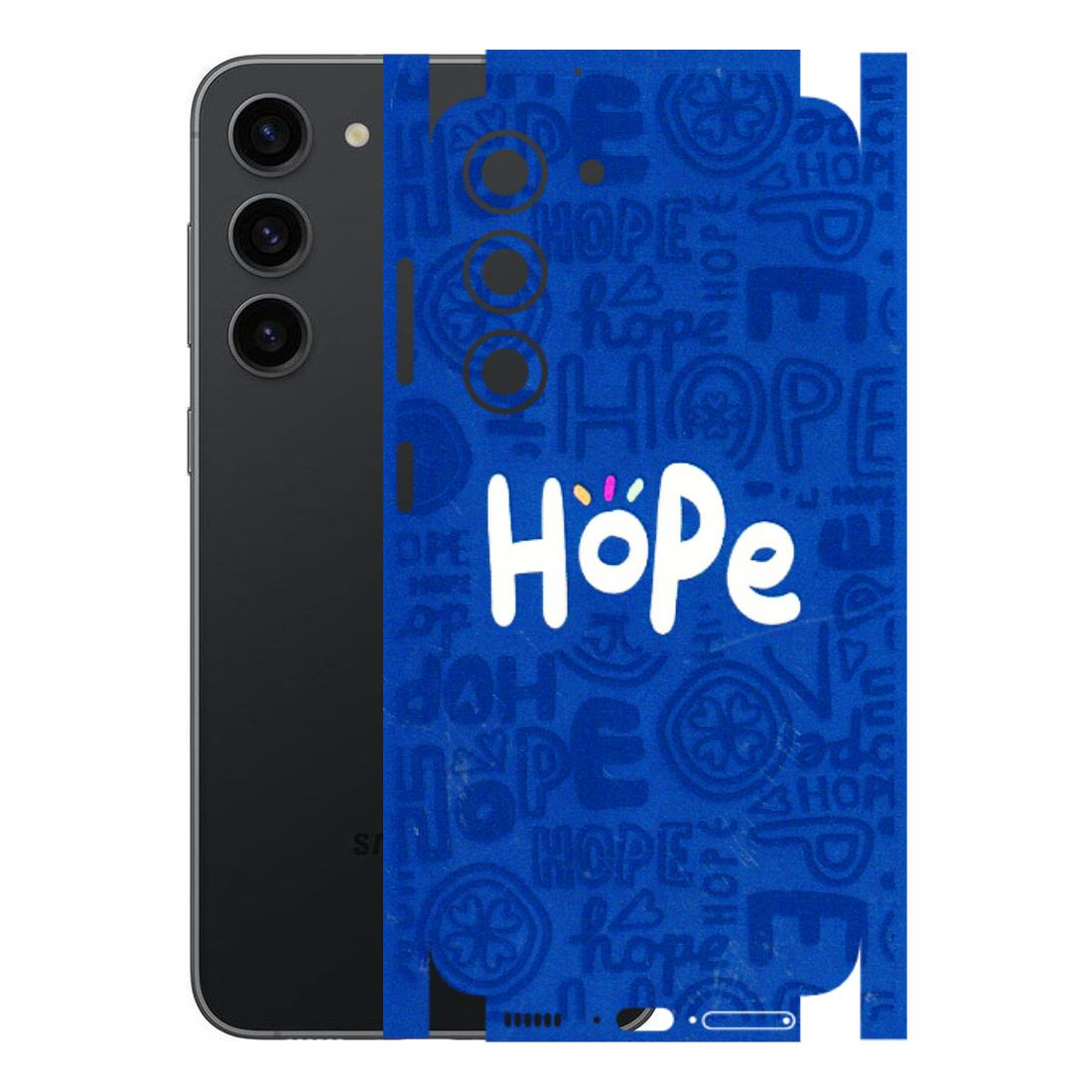 Samsung A/S Series Phone Skins (All Models) - Hope Doodles Blue - 3D Embossed Finish (L-43) Samsung Galaxy S23 (5G)
