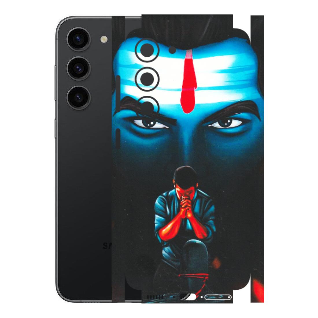 Samsung A/S Series Phone Skins (All Models) - Mahakal Bhakt - Matte Finish (M-112) Samsung Galaxy S23 (5G)
