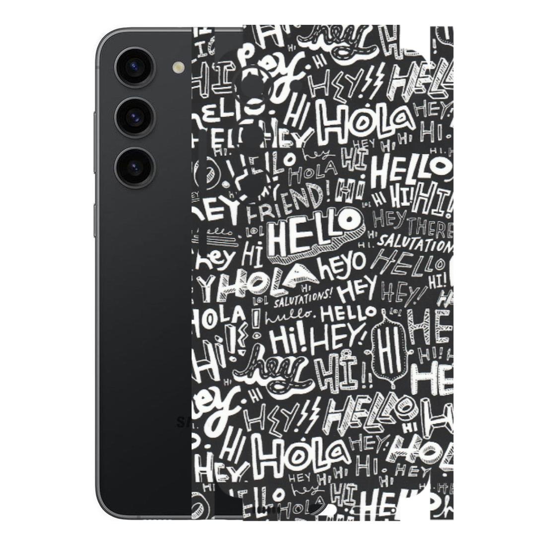 Samsung A/S Series Phone Skins (All Models) - Hi Hello Doodles - Matte Finish (M-25) Samsung Galaxy S23 (5G)