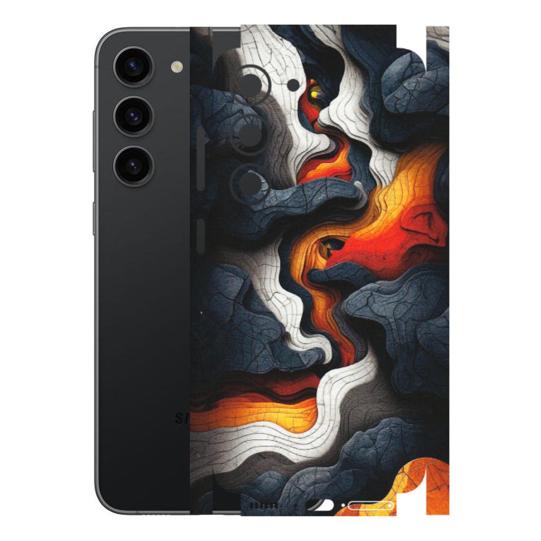 Samsung A/S Series Phone Skins (All Models) - Abstract Volcanic Layers - Matte Finish (M-52) Samsung Galaxy S23 (5G)
