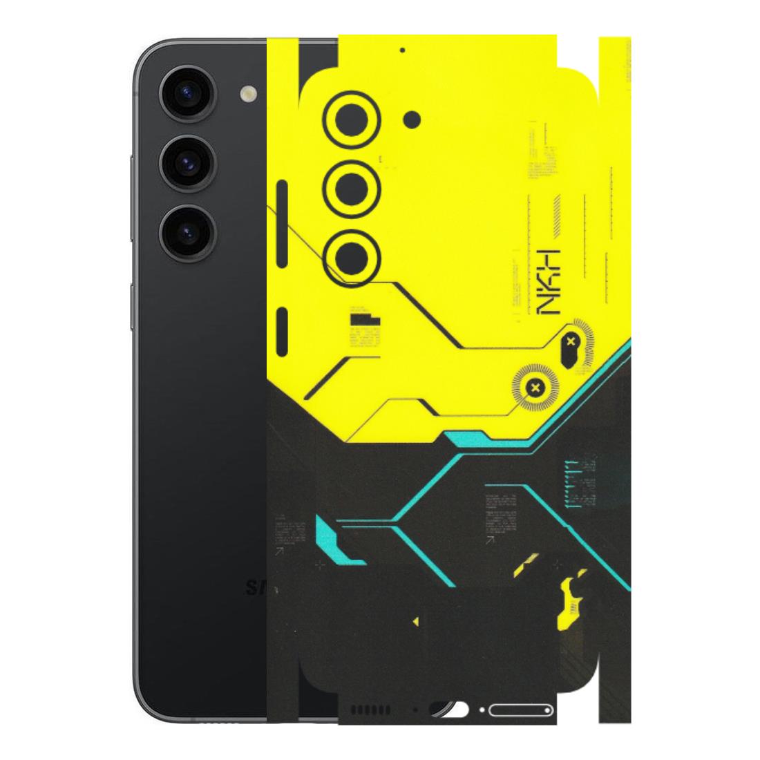 Samsung A/S Series Phone Skins (All Models) - Black Yellow Technica - Matte Finish (M-53) Samsung Galaxy S23 (5G)