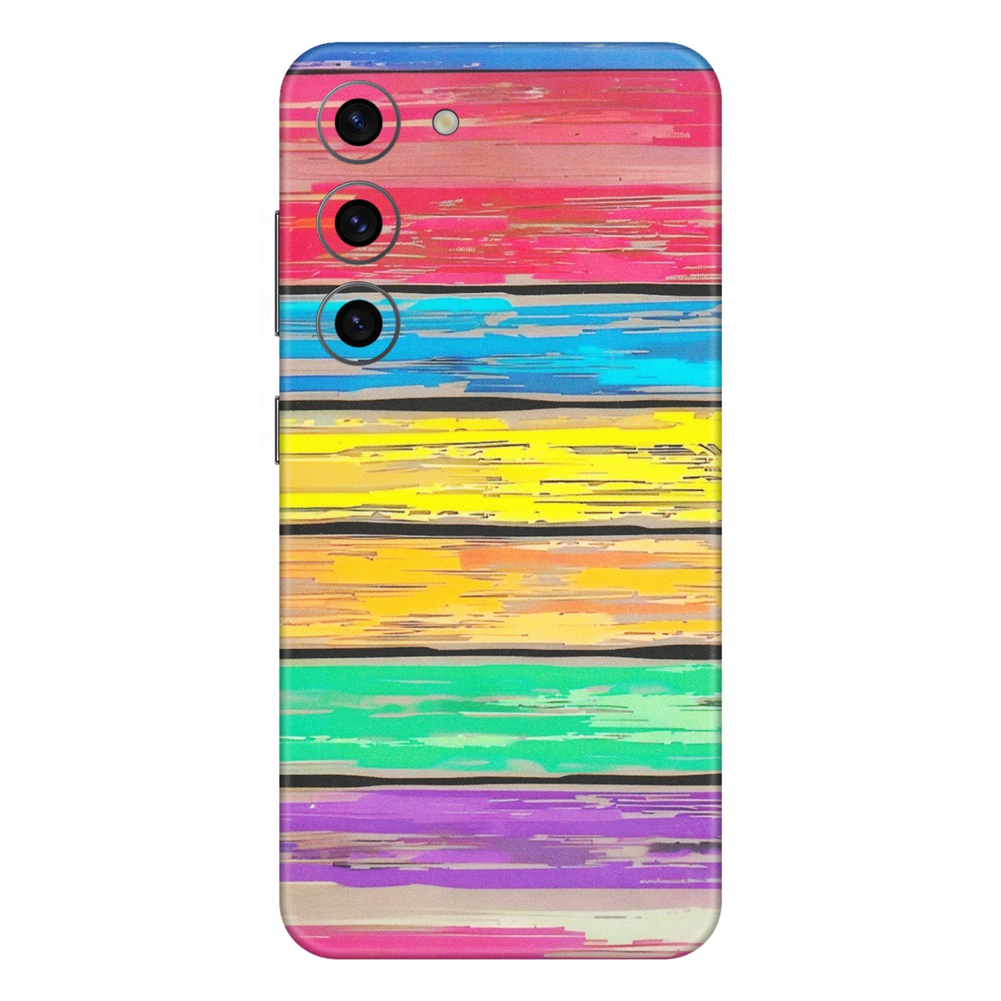 Samsung A/S Series Phone Skins (All Models) - Multi Colour Wooden Wall - Matte Finish (M-96) Samsung Galaxy S23 (5G)