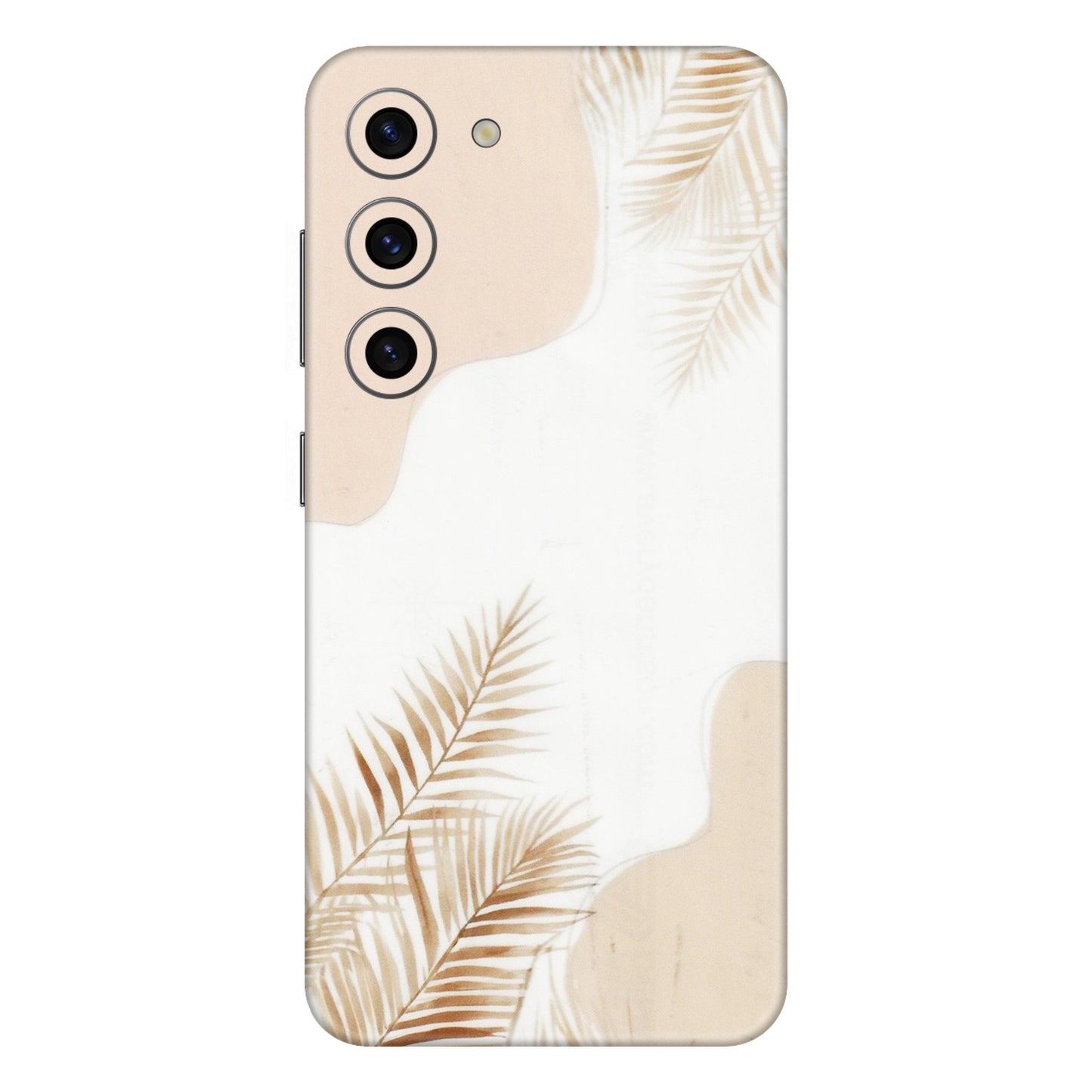 Samsung A/S Series Phone Skins (All Models) - Gold Petals Abstract - Transparent Finish (T-08) Samsung Galaxy S23 (5G)