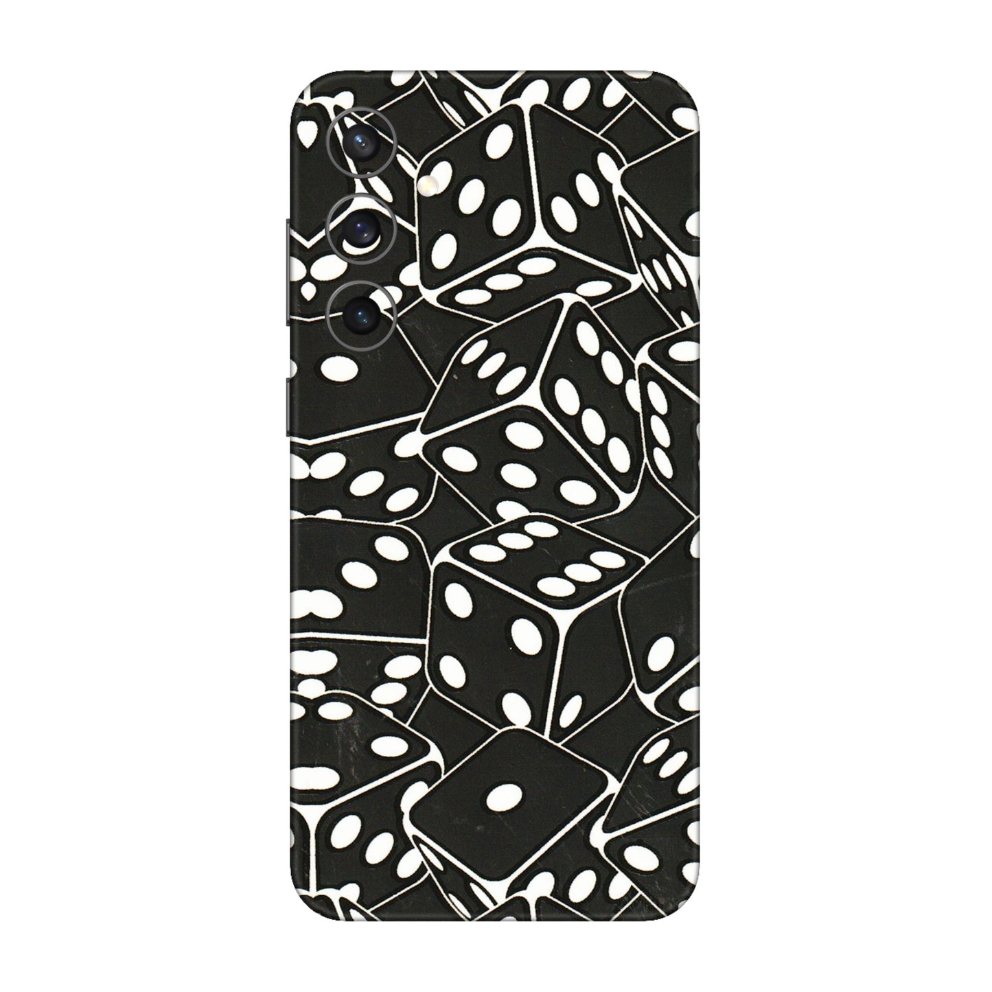 Samsung A/S Series Phone Skins (All Models) - Big Black Dices - 3D Embossed Finish (L-106) Samsung Galaxy S23 FE (5G)