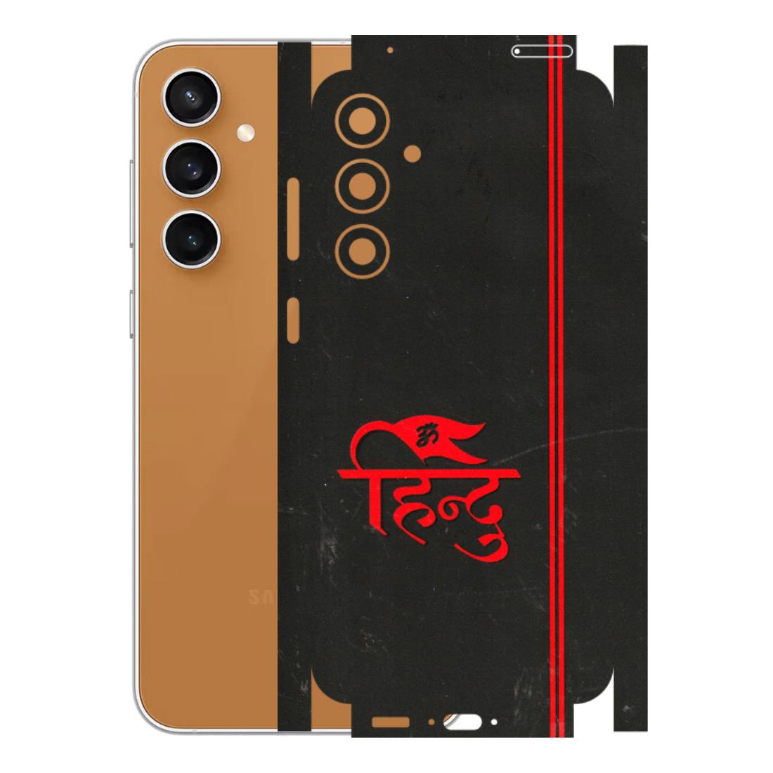 Samsung A/S Series Phone Skins (All Models) - Hindu Black - 3D Embossed Finish (L-153) Samsung Galaxy S23 FE (5G)