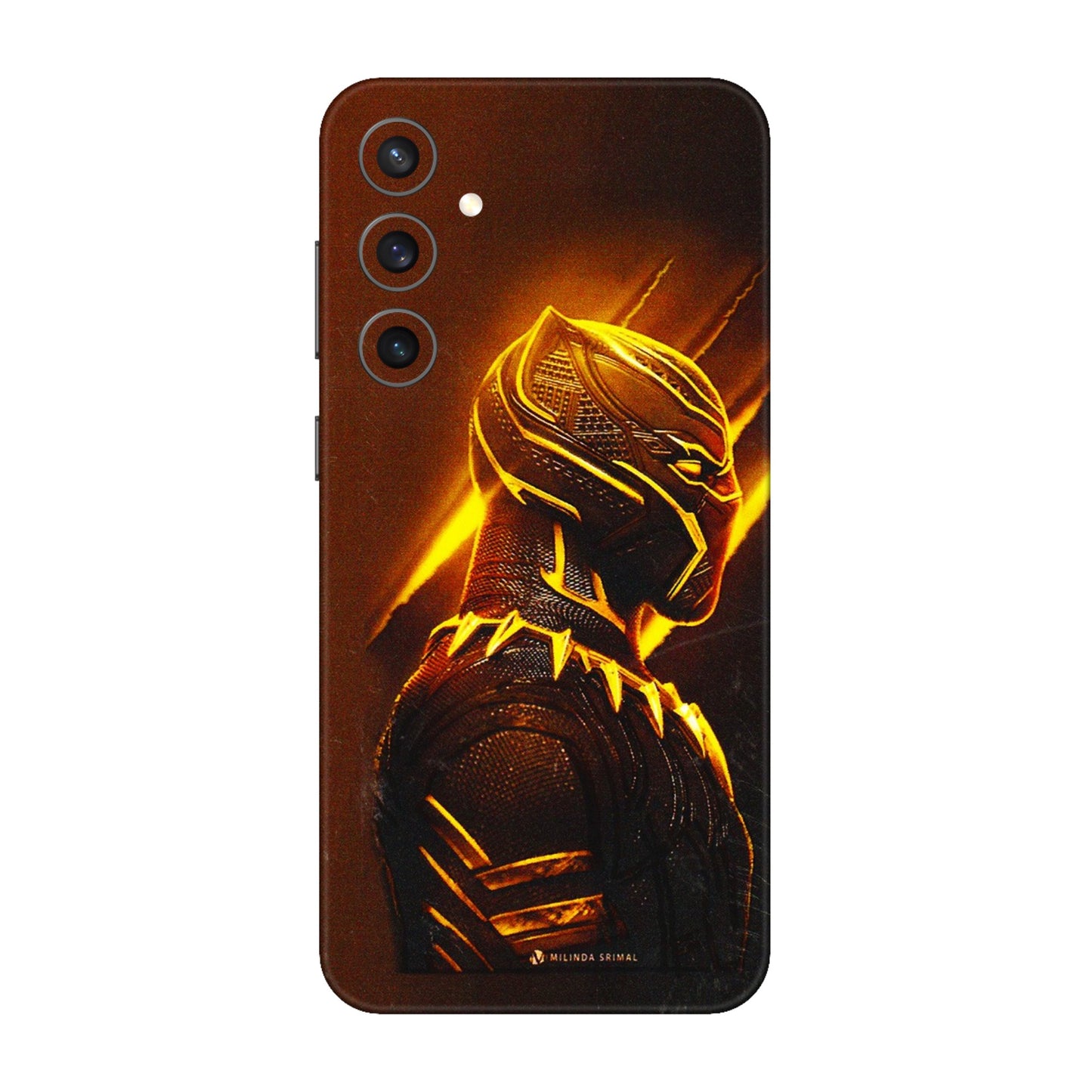Samsung A/S Series Phone Skins (All Models) - Gold Black Panther - 3D Embossed Finish (L-181) Samsung Galaxy S23 FE (5G)