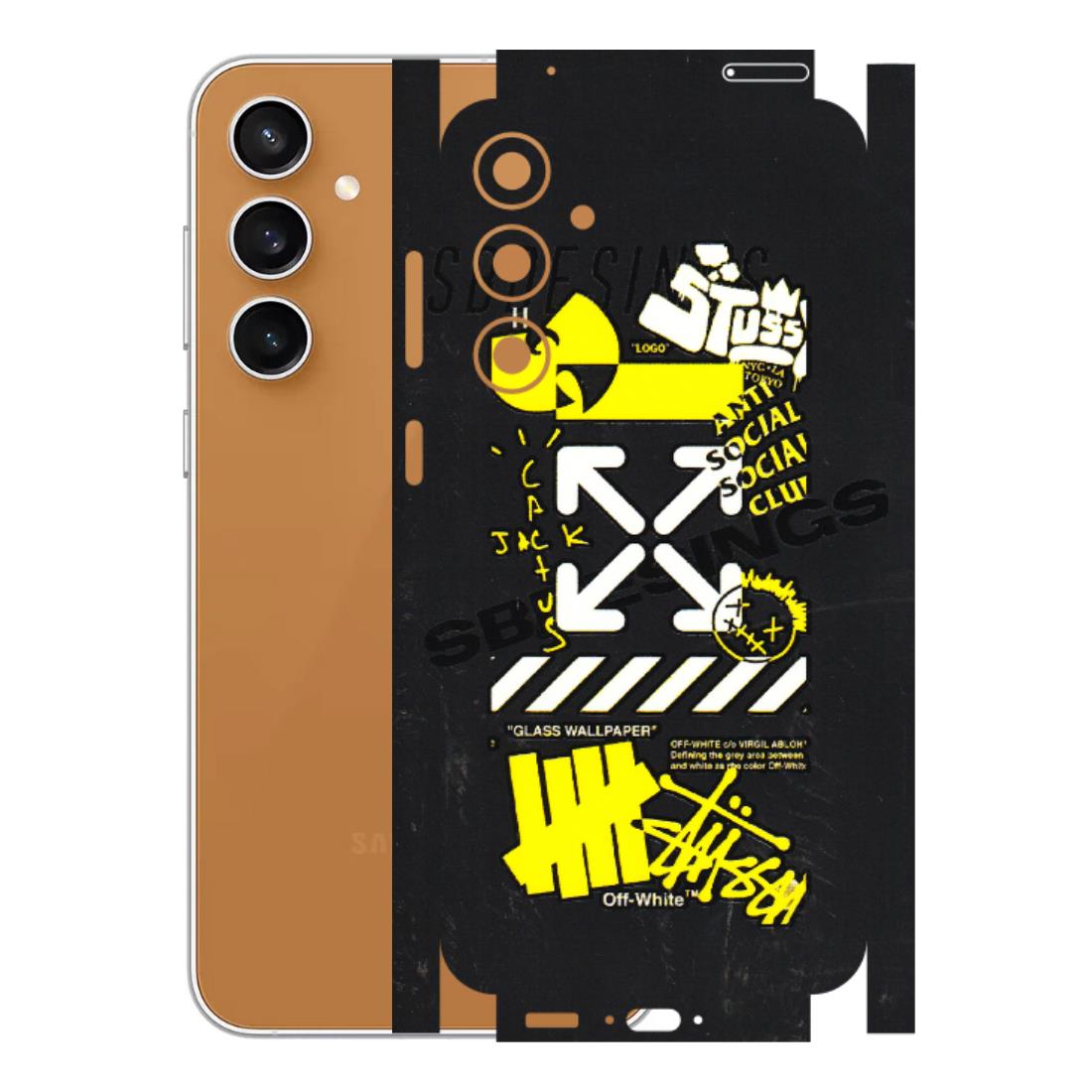 Samsung A/S Series Phone Skins (All Models) - Anti Social Graffiti - 3D Embossed Finish (L-198) Samsung Galaxy S23 FE (5G)