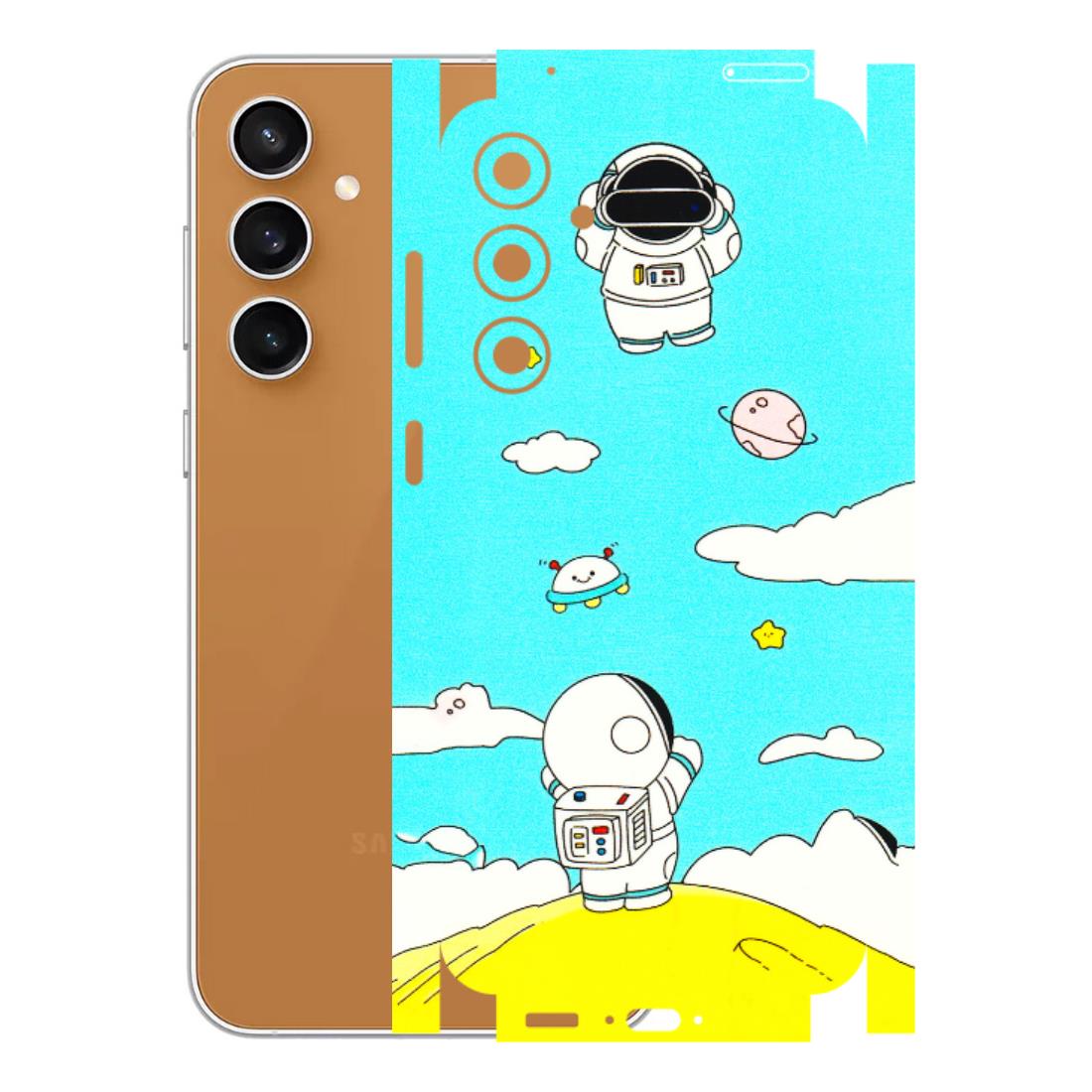 Samsung A/S Series Phone Skins (All Models) - Blue Skies Astro Float - 3D Embossed Finish (L-230) Samsung Galaxy S23 FE (5G)