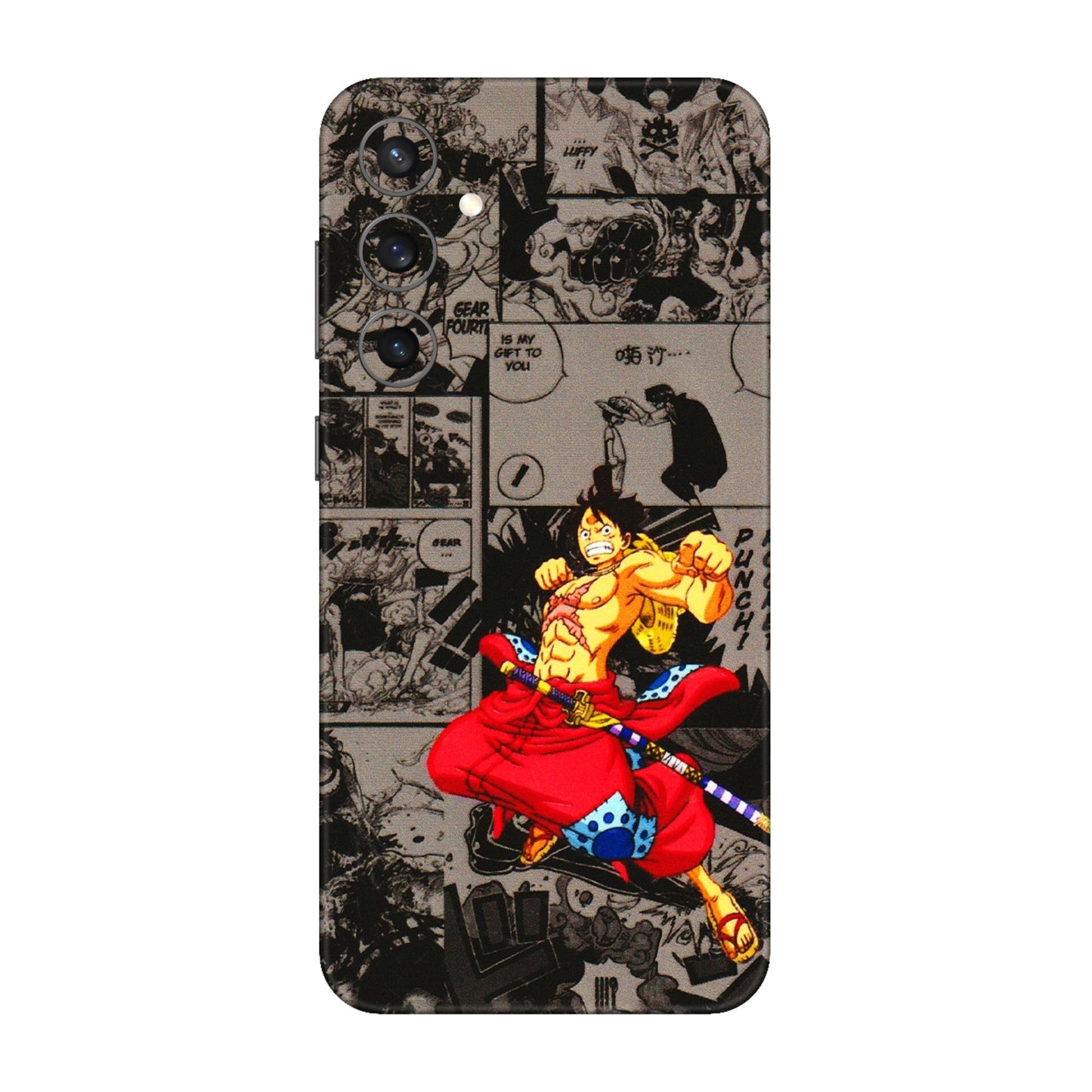 Samsung A/S Series Phone Skins (All Models) - One Piece Rocket Punch Manga - 3D Embossed Finish (L-25) Samsung Galaxy S23 FE (5G)