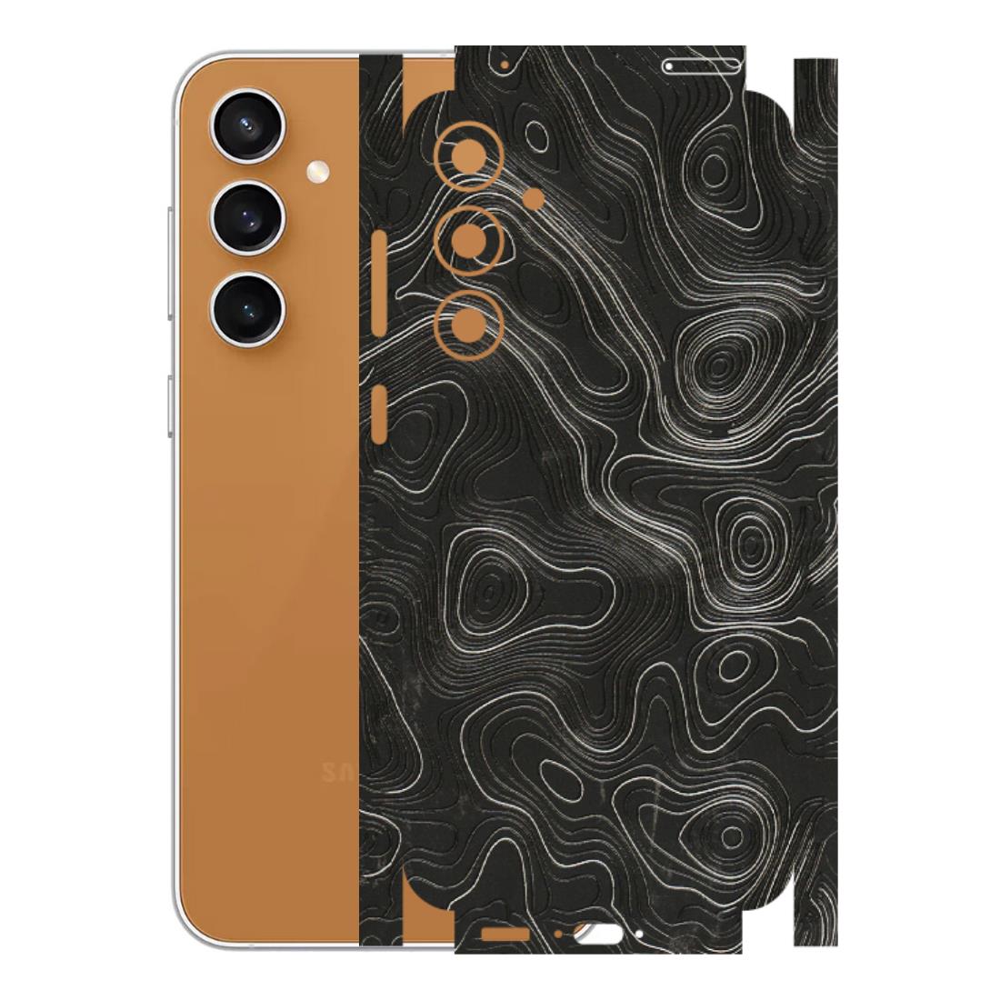 Samsung A/S Series Phone Skins (All Models) - Abstract White Line Map - 3D Embossed Finish (L-269) Samsung Galaxy S23 FE (5G)