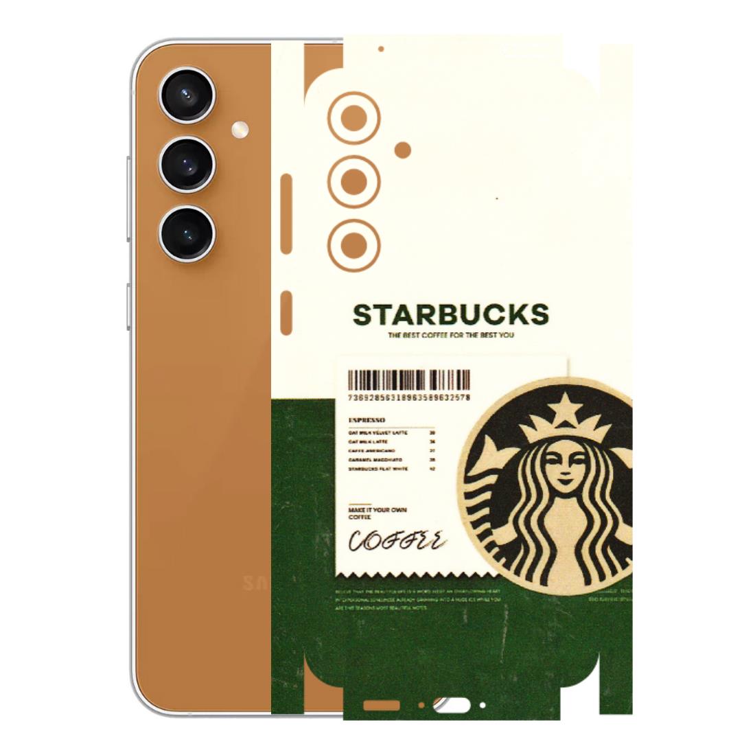 Samsung A/S Series Phone Skins (All Models) - Starbucks Barcode - 3D Embossed Finish (L-308) Samsung Galaxy S23 FE (5G)