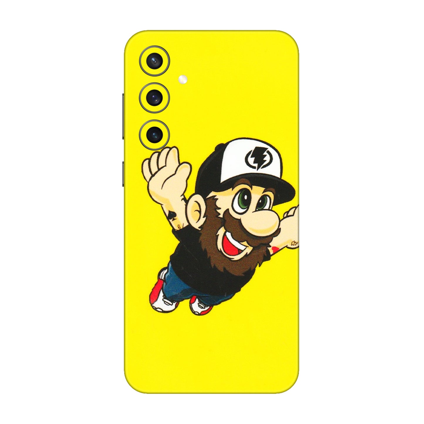 Samsung A/S Series Phone Skins (All Models) - Flying Beardo - 3D Embossed Finish (L-60) Samsung Galaxy S23 FE (5G)