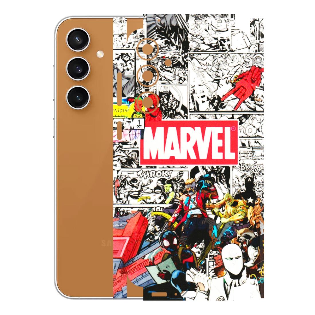 Samsung A/S Series Phone Skins (All Models) - Marvel Colorful Comic - 3D Embossed Finish (L-64) Samsung Galaxy S23 FE (5G)