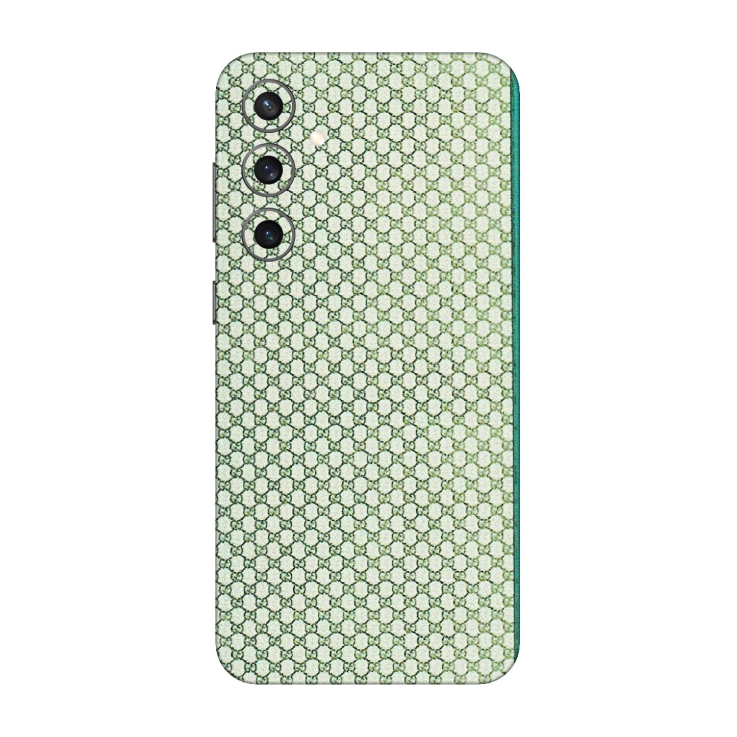 Samsung A/S Series Phone Skins (All Models) - Gucci Fabric Pattern - 3D Embossed Finish (L-73) Samsung Galaxy S23 FE (5G)