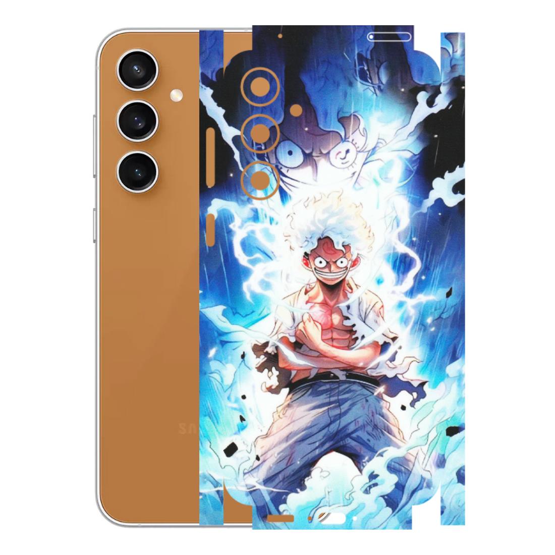 Samsung A/S Series Phone Skins (All Models) - Blue Thunder Luffy Anime - Matte Finish (M-132) Samsung Galaxy S23 FE (5G)