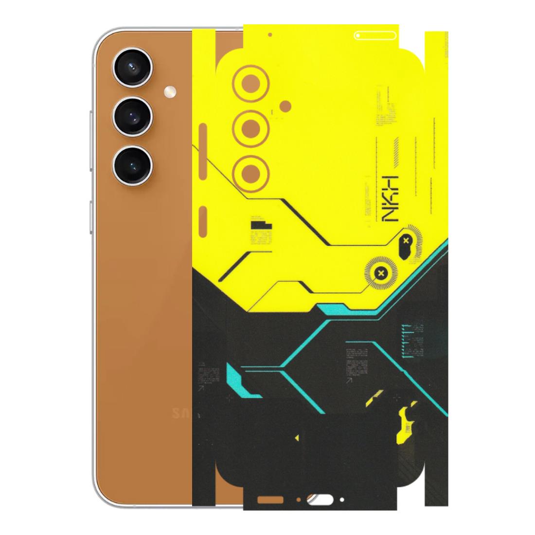 Samsung A/S Series Phone Skins (All Models) - Black Yellow Technica - Matte Finish (M-53) Samsung Galaxy S23 FE (5G)
