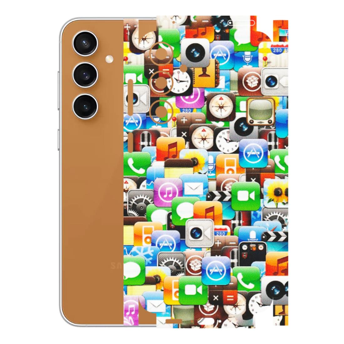 Samsung A/S Series Phone Skins (All Models) - All Apple Icons - Matte Finish (M-93) Samsung Galaxy S23 FE (5G)