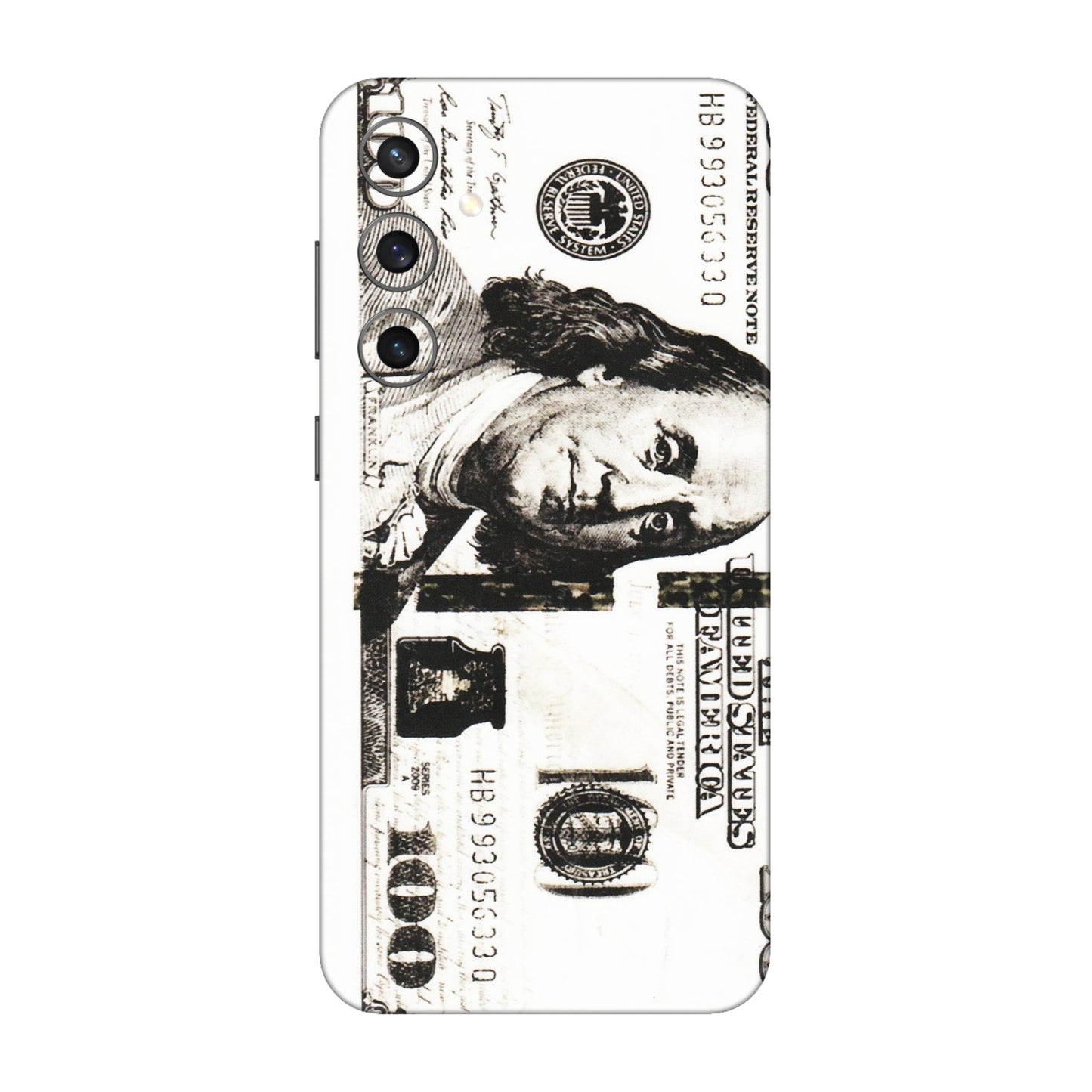 Samsung A/S Series Phone Skins (All Models) - 100 Dollar Currency - Transparent Finish (T-01) Samsung Galaxy S23 FE (5G)