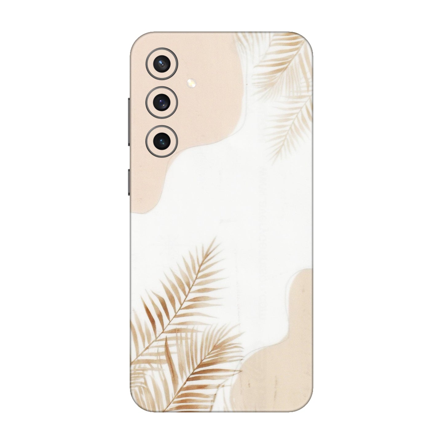 Samsung A/S Series Phone Skins (All Models) - Gold Petals Abstract - Transparent Finish (T-08) Samsung Galaxy S23 FE (5G)