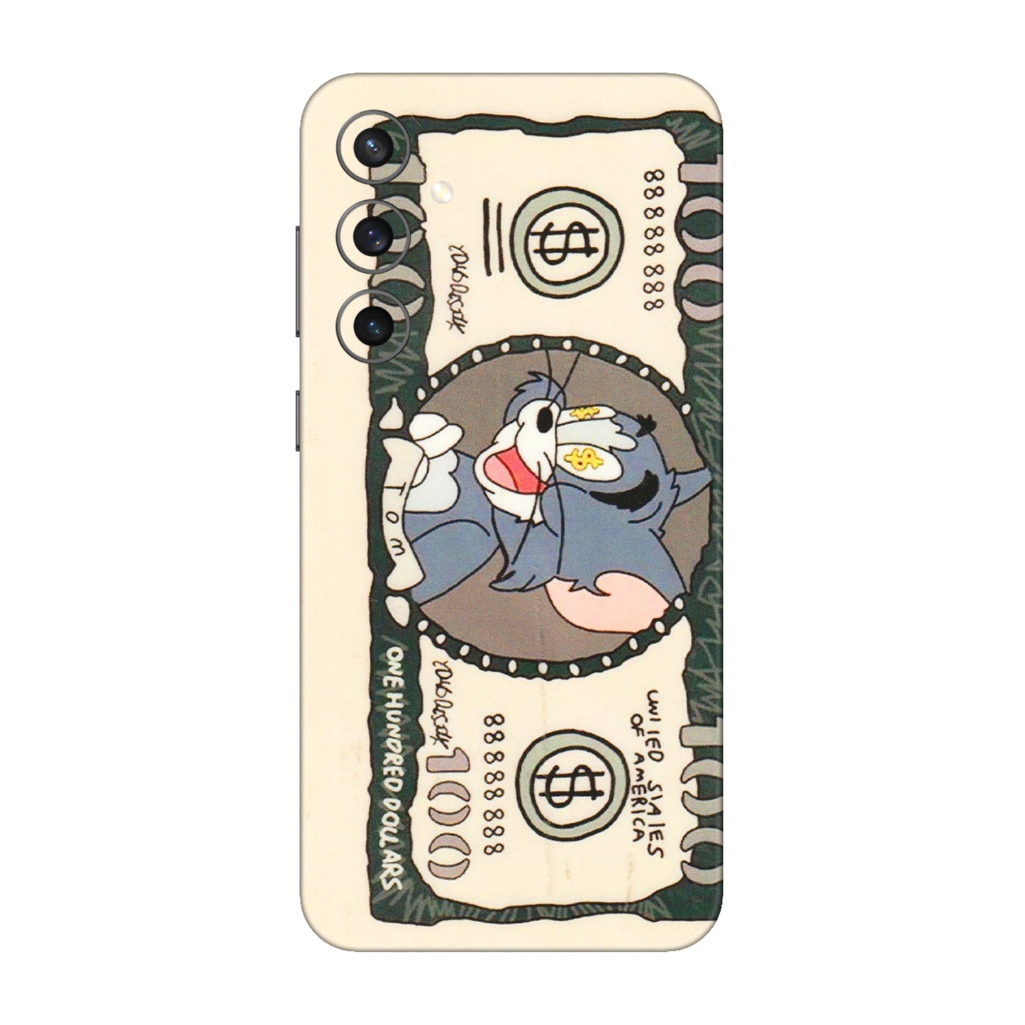Samsung A/S Series Phone Skins (All Models) - One Hundred Dollar Tom - Transparent Finish (T-16) Samsung Galaxy S23 FE (5G)