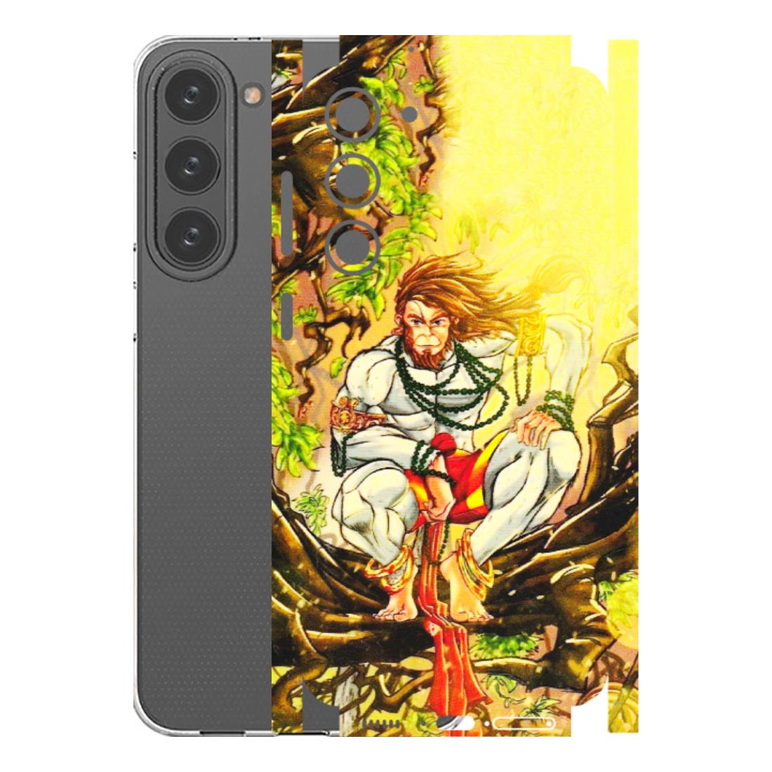Samsung A/S Series Phone Skins (All Models) - Lord Hanuman - 3D Embossed Finish (L-152) Samsung Galaxy S23 Plus (5G)
