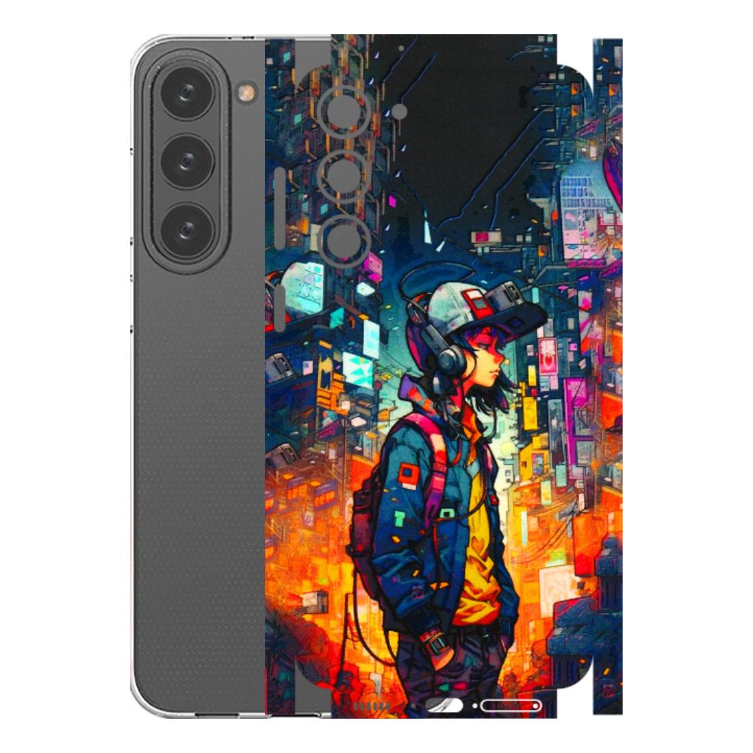 Samsung A/S Series Phone Skins (All Models) - Street Anime Guy - 3D Embossed Finish (L-158) Samsung Galaxy S23 Plus (5G)